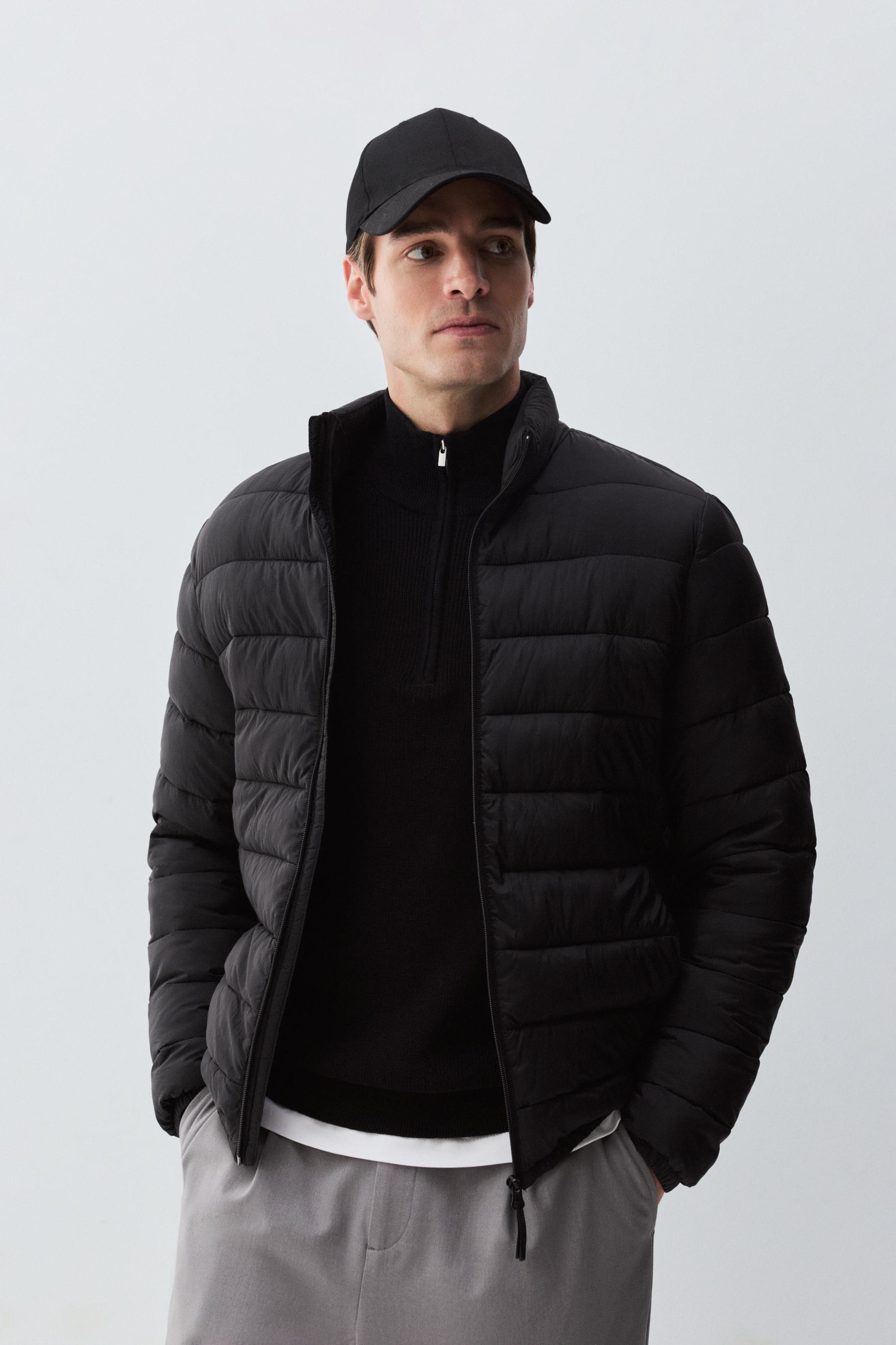 Lightweight quilted jacket — BLACK