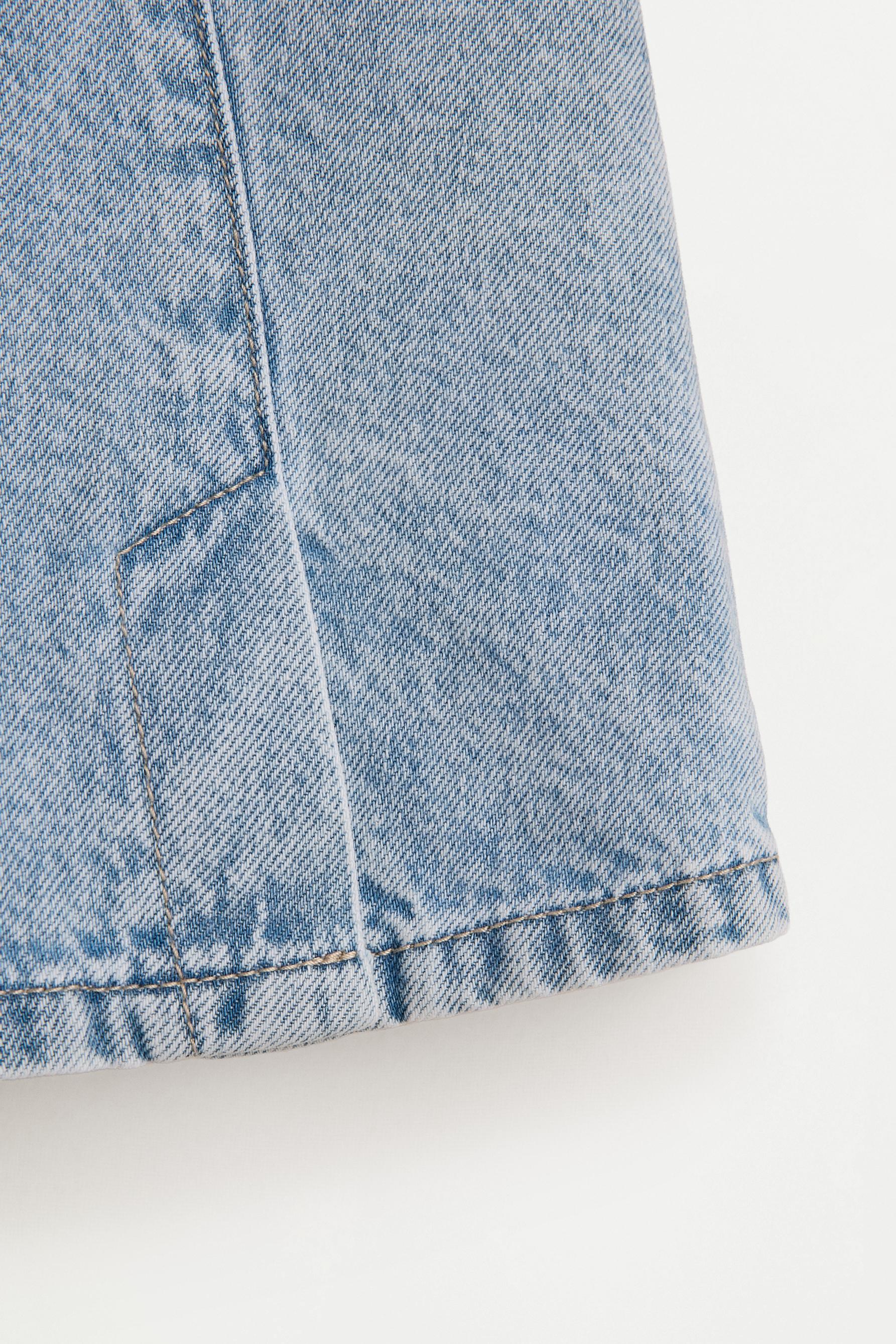 Denim skort — PALE BLUE