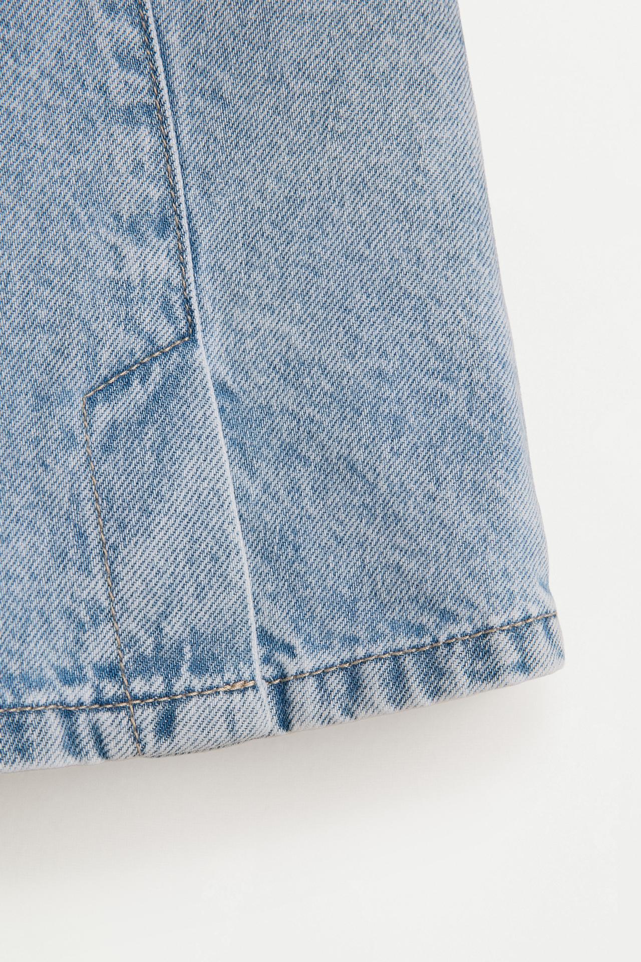 Denim skort — PALE BLUE