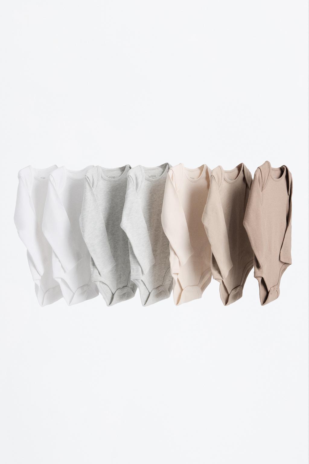 Pack of 7 basic bodysuits