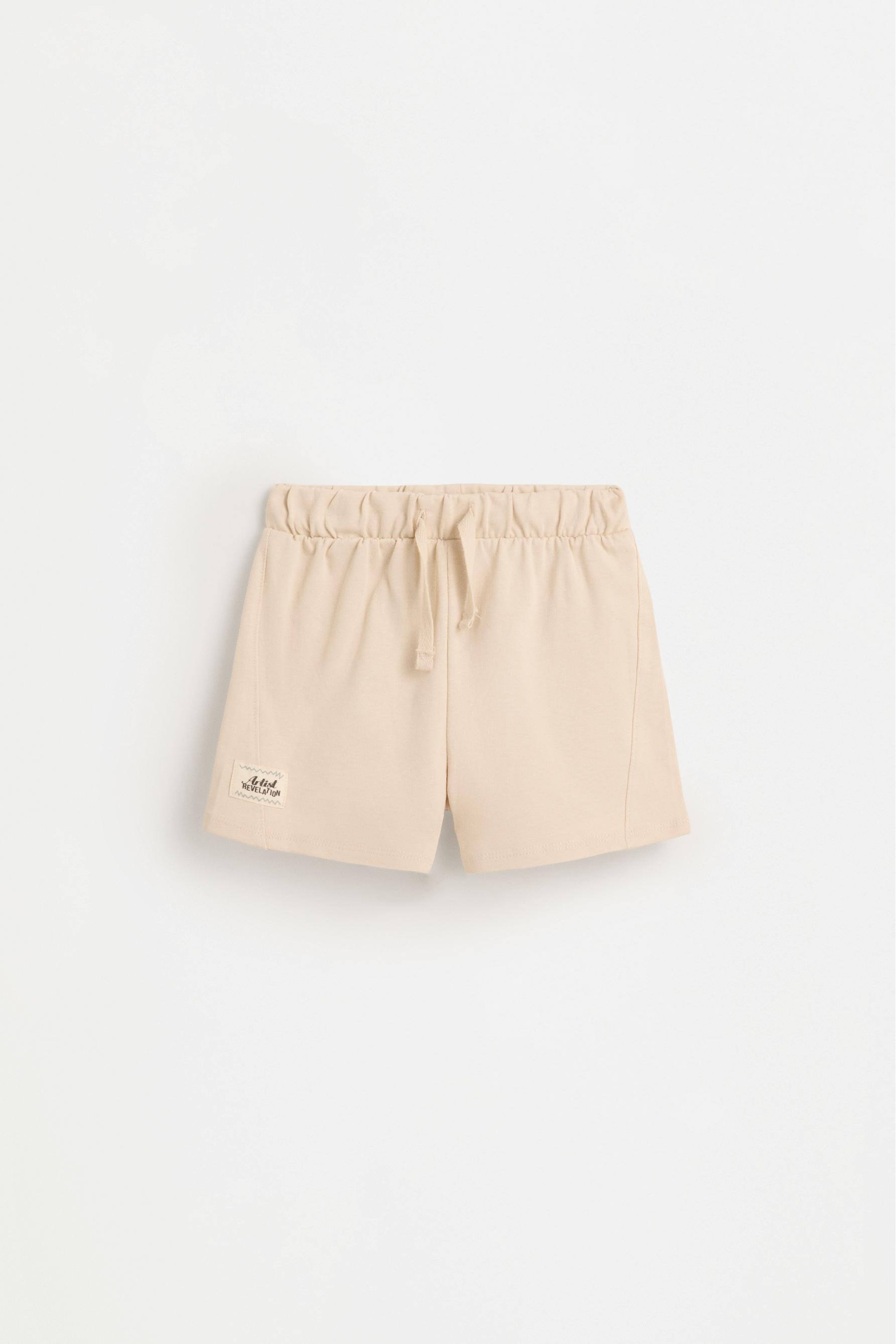 Heavy T-shirt and Bermuda shorts co-ord — ECRU