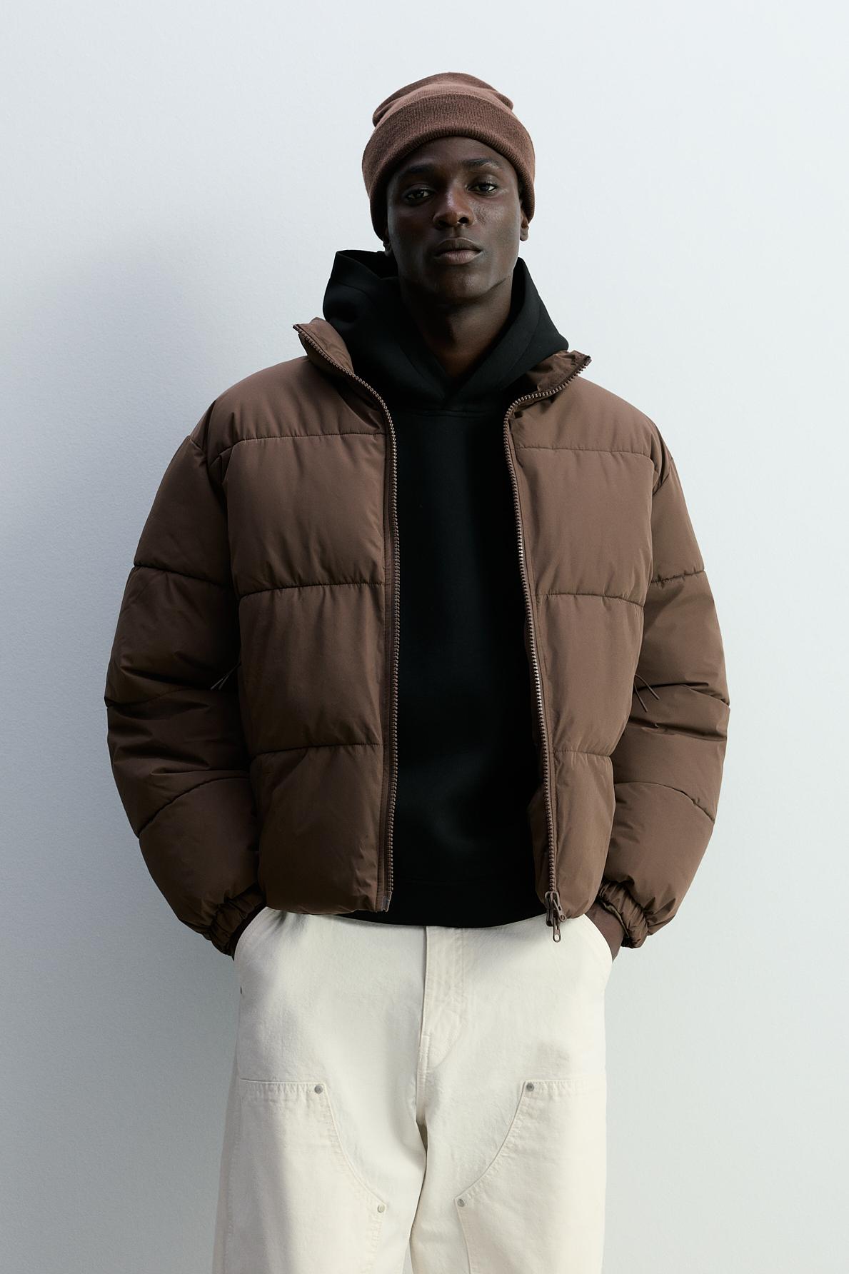 Cazadora acolchada cuello subido