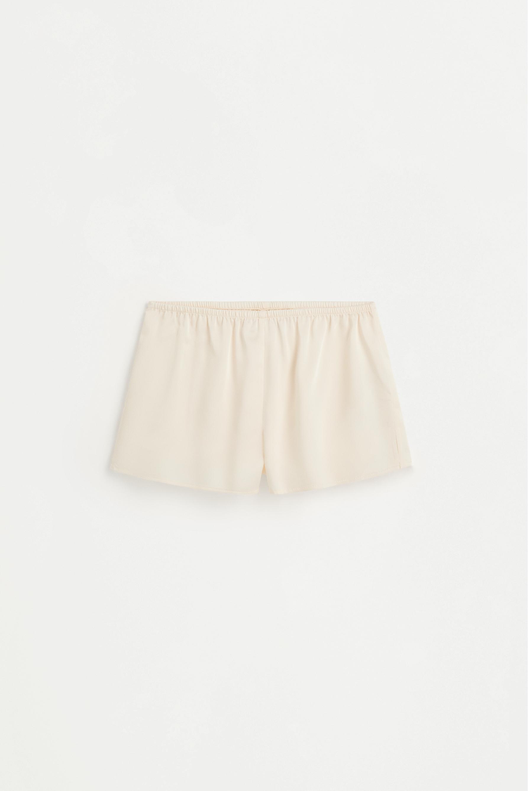 Satin short pyjamas — WHITE