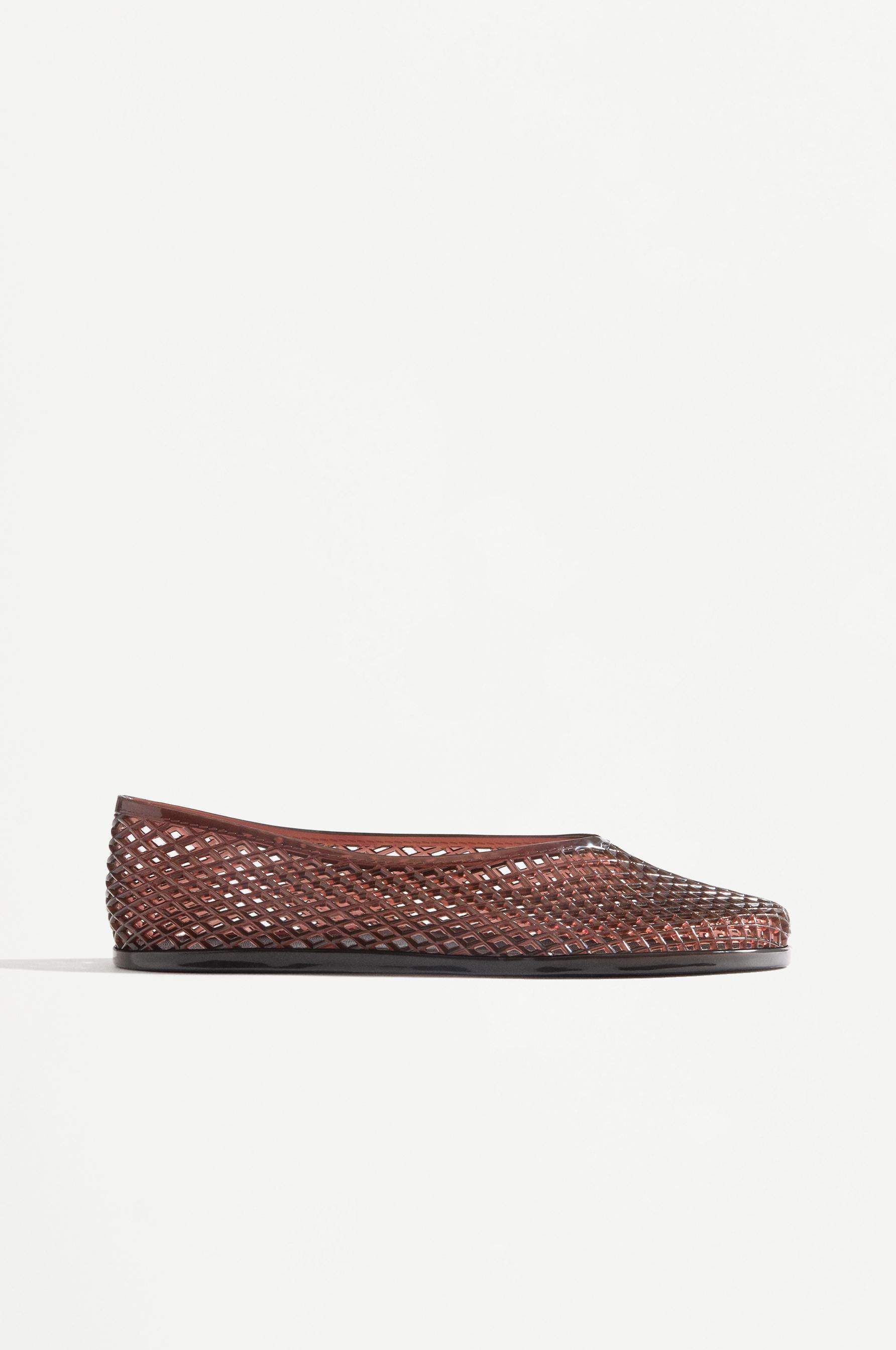 Jelly ballet flats — BROWN