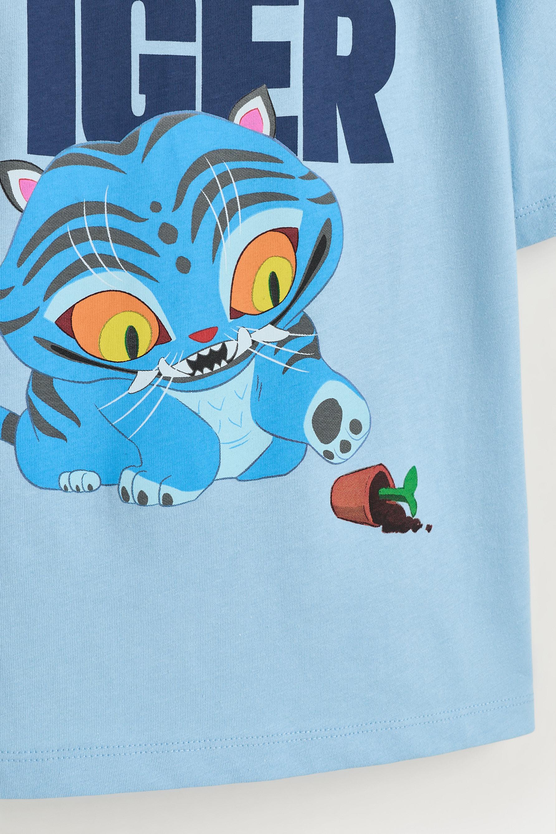 Derpy Tiger K-Pop Demon Hunters™/© Netflix T-shirt — BLUE