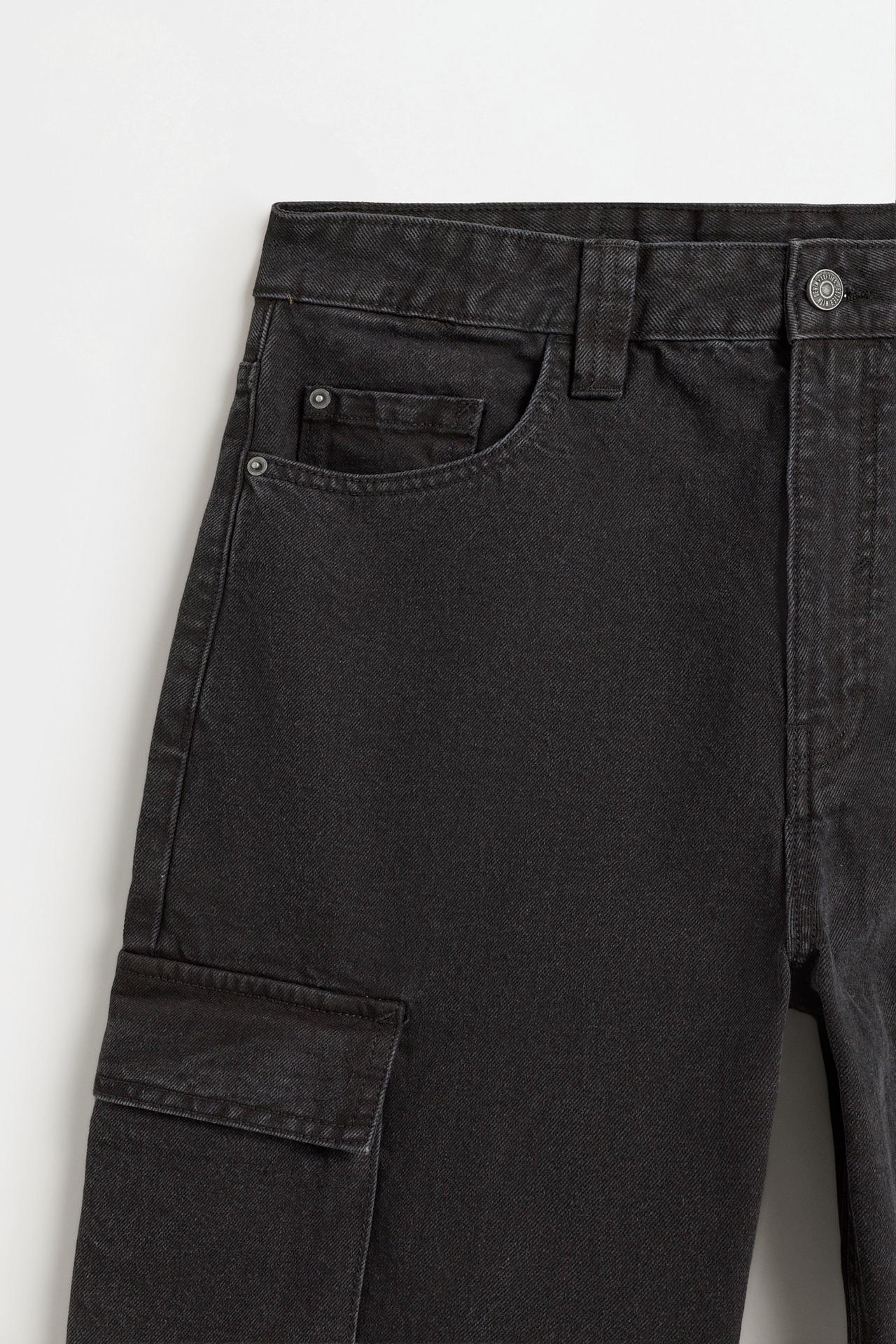 Multipocket baggy jeans — FADED BLACK