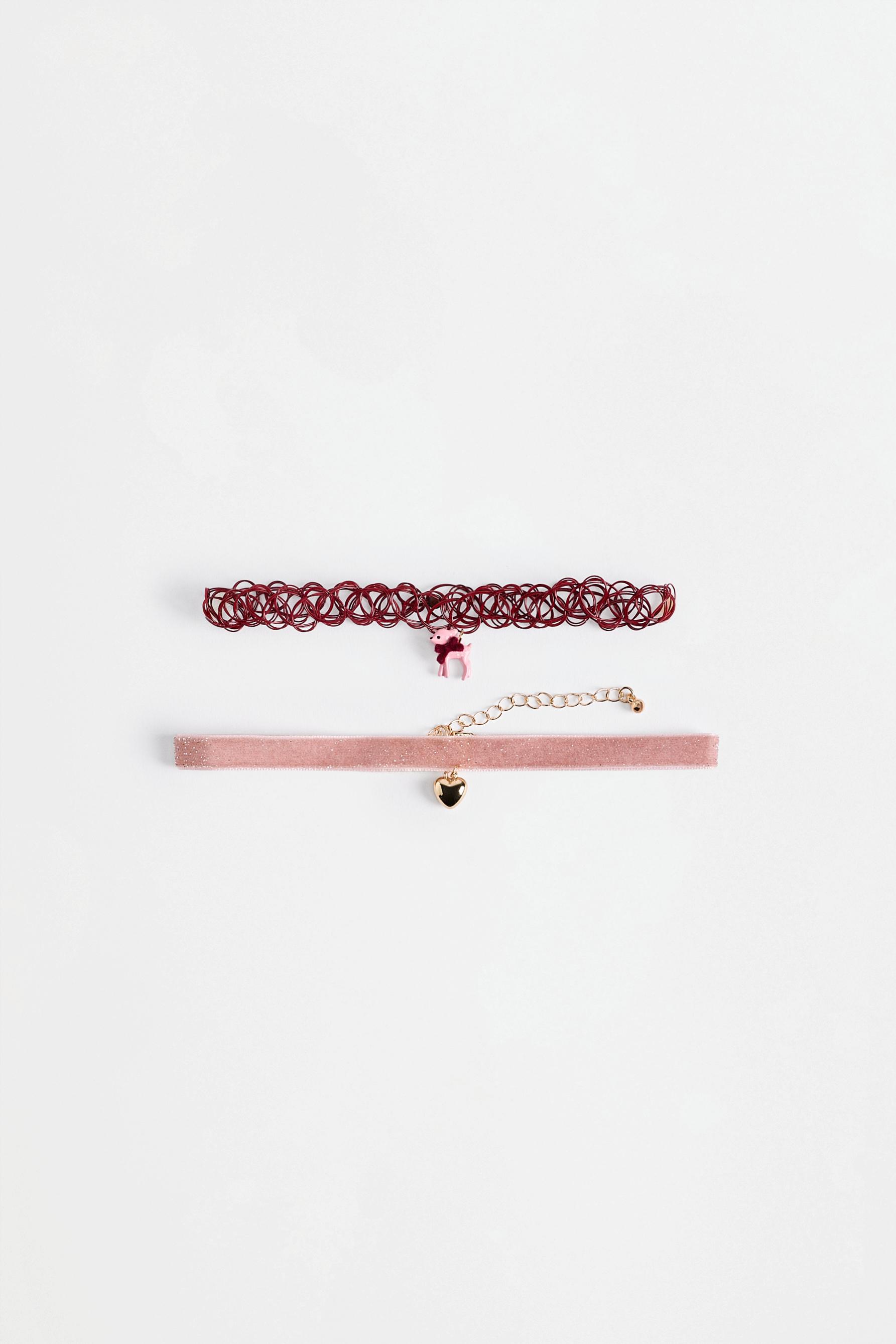 Chokers ciervo y corazón (Pack 2)