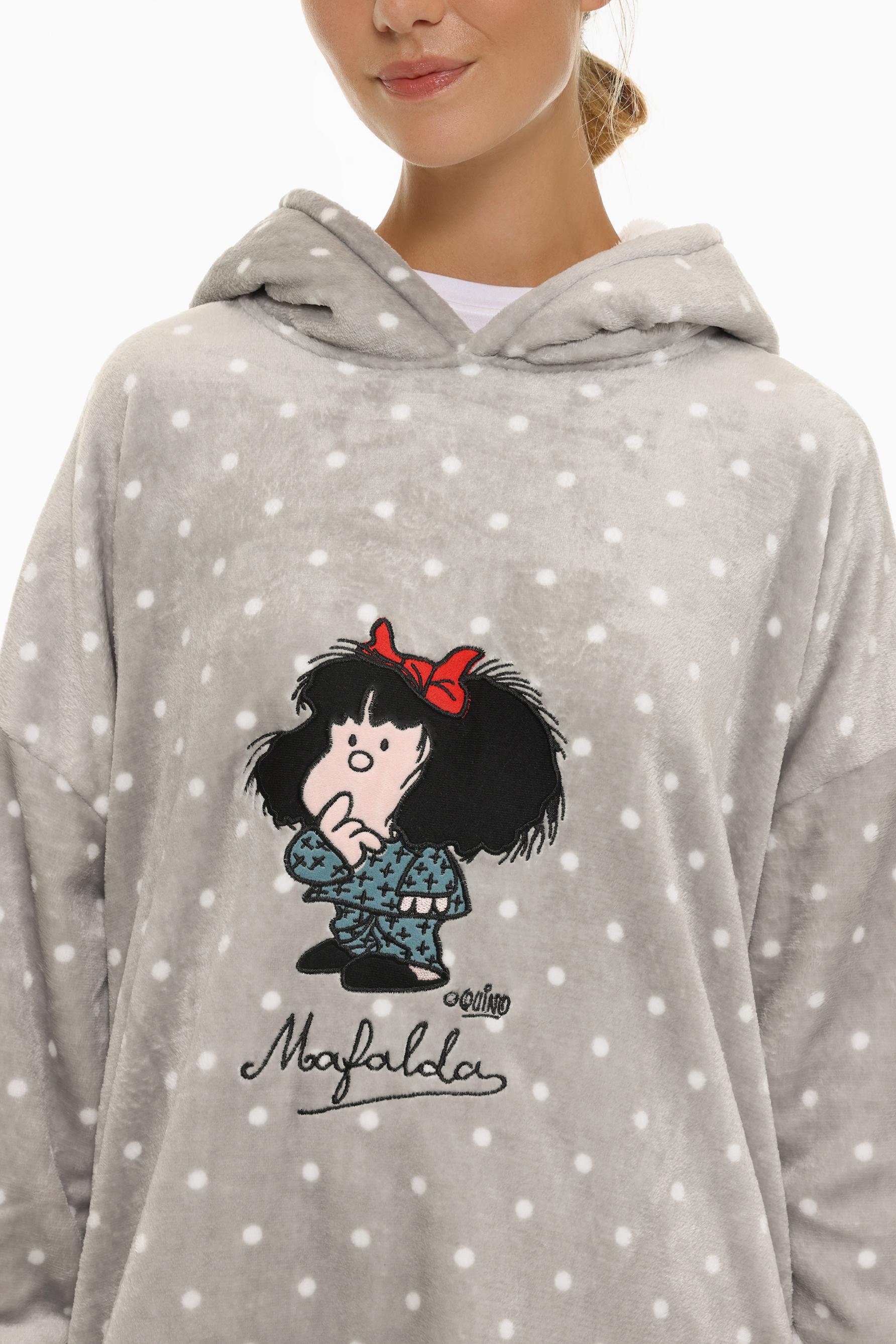 Mafalda long soft blanket hoodie Woman Lefties Romania