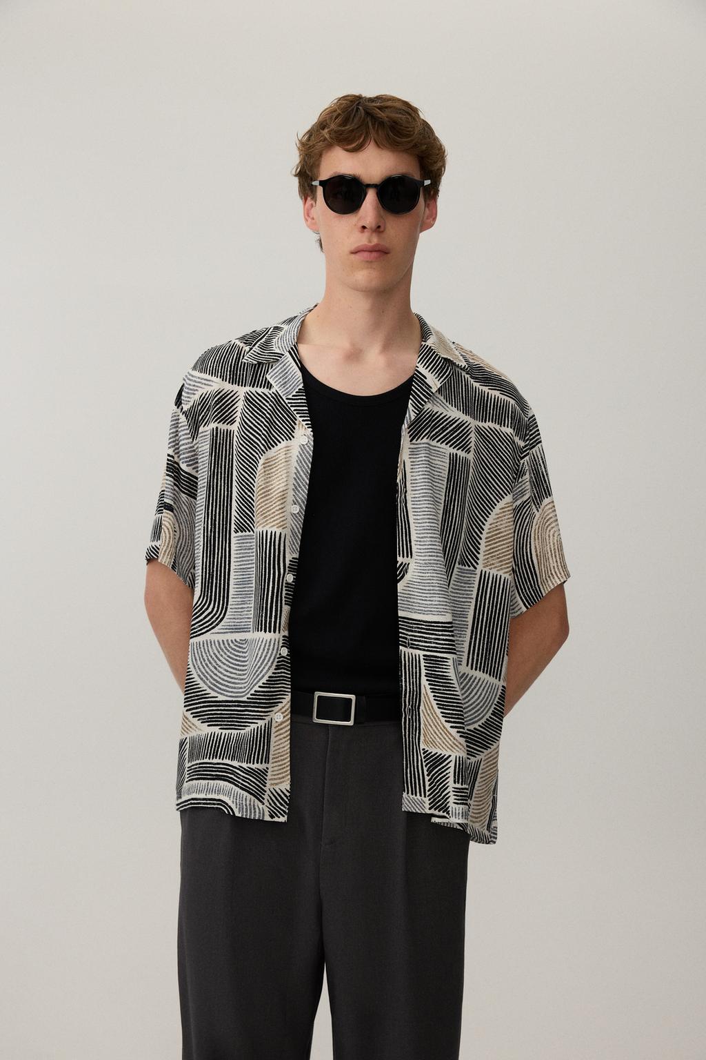 Printed resort shirt