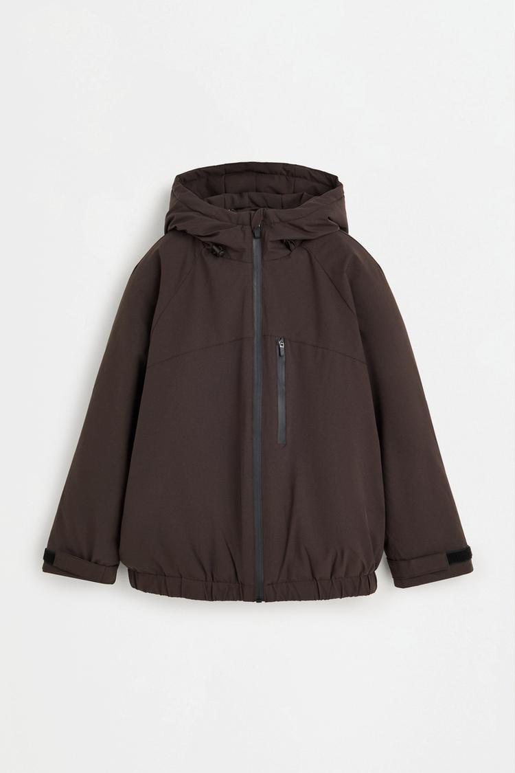 Quilted jacket — CHOCOLATE