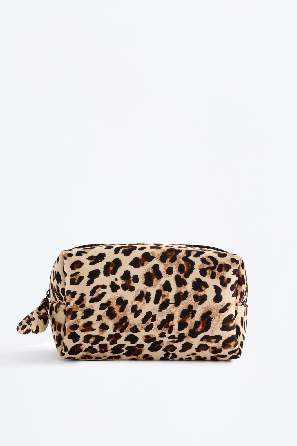 Animal print toiletry bag