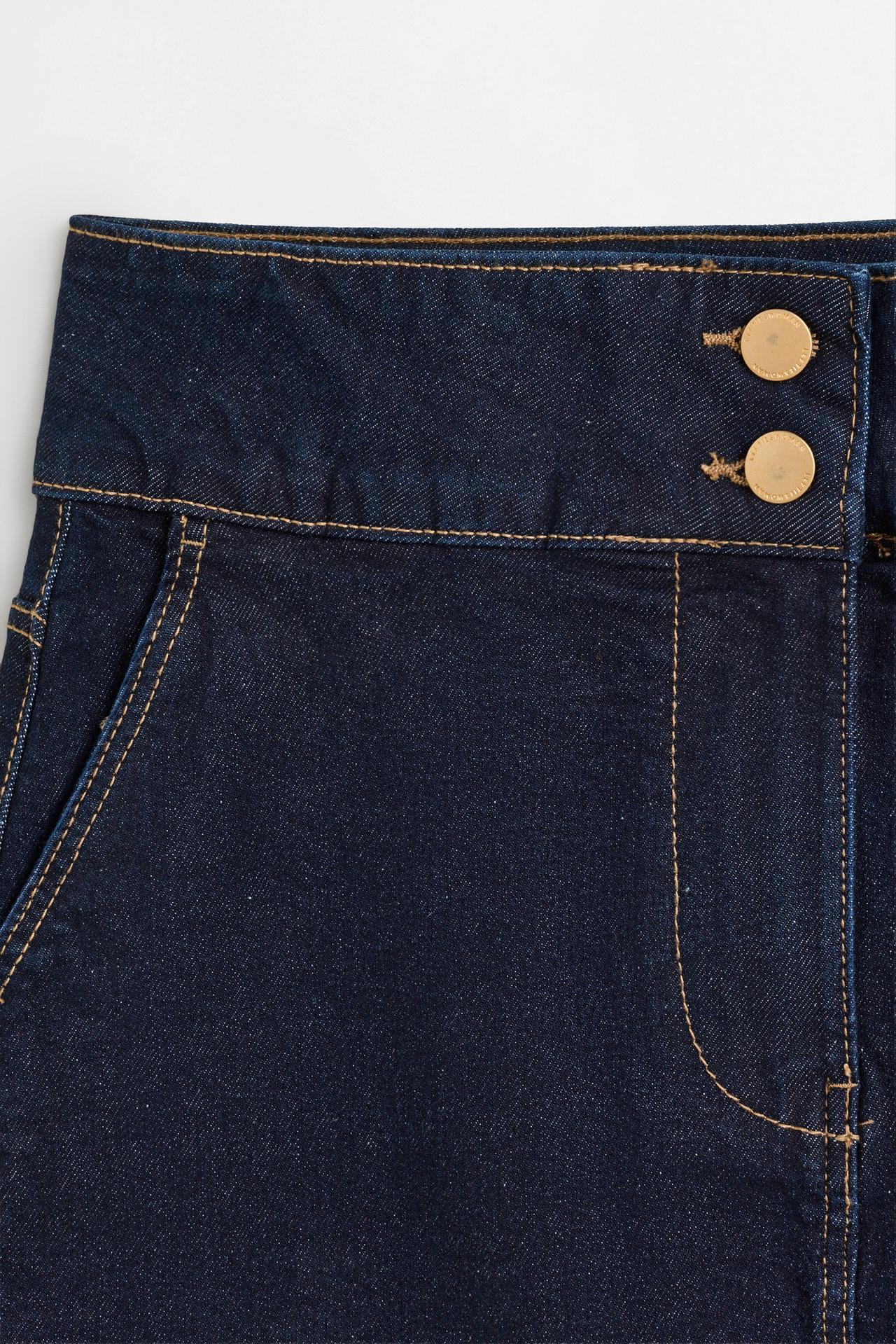 Denim pencil skirt — NAVY