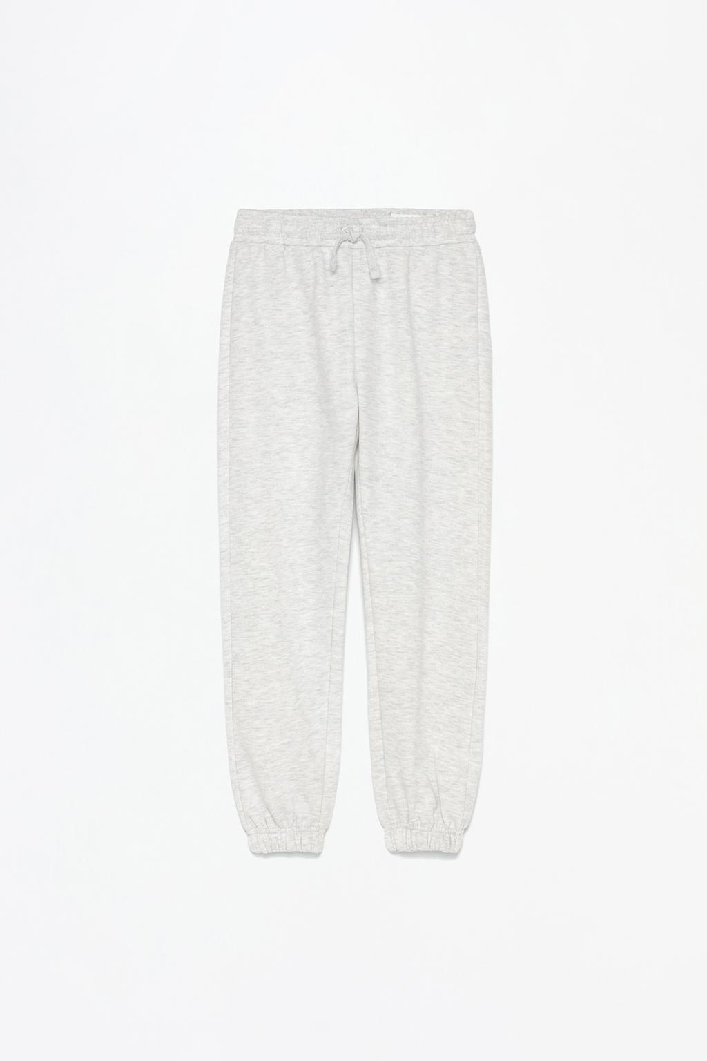 Plush jersey trousers