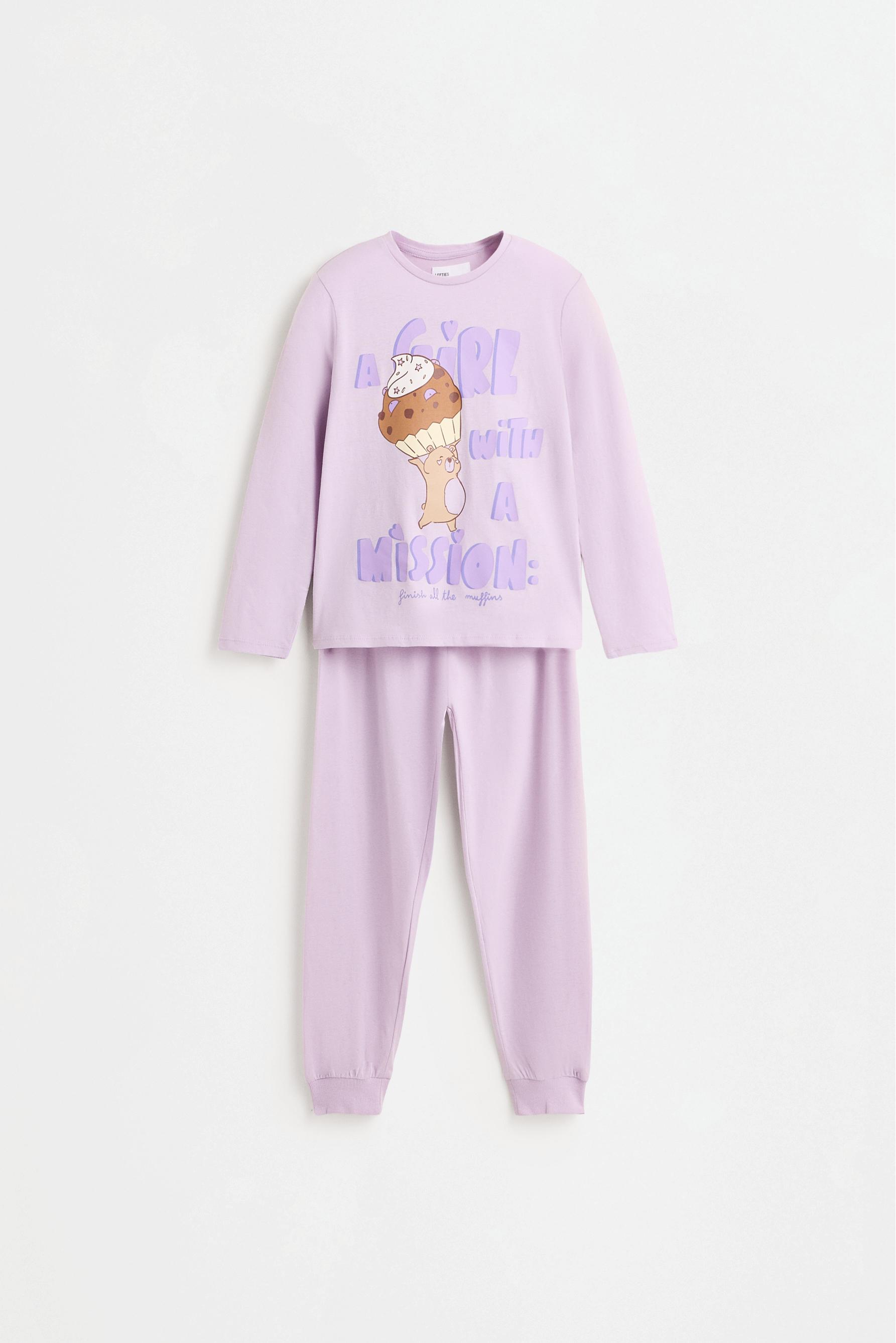 Pijama largo estampado
