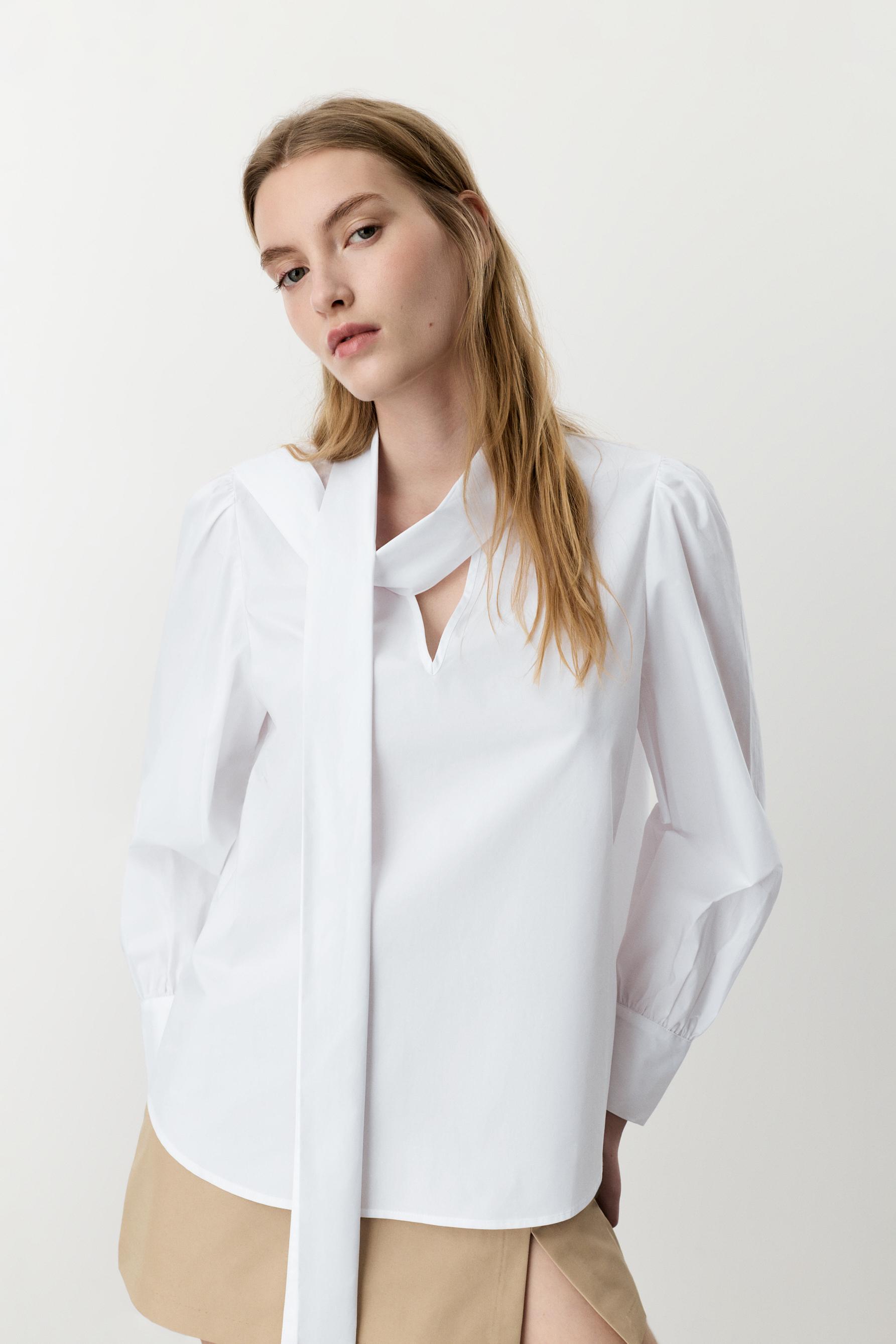 Camisa popelín lazada