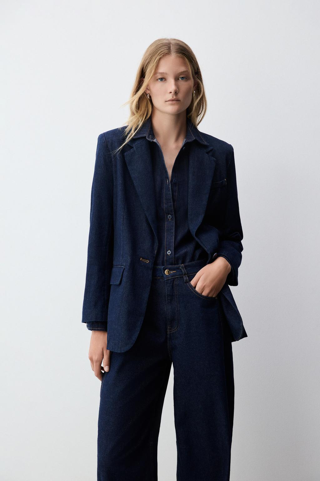 Denim blazer