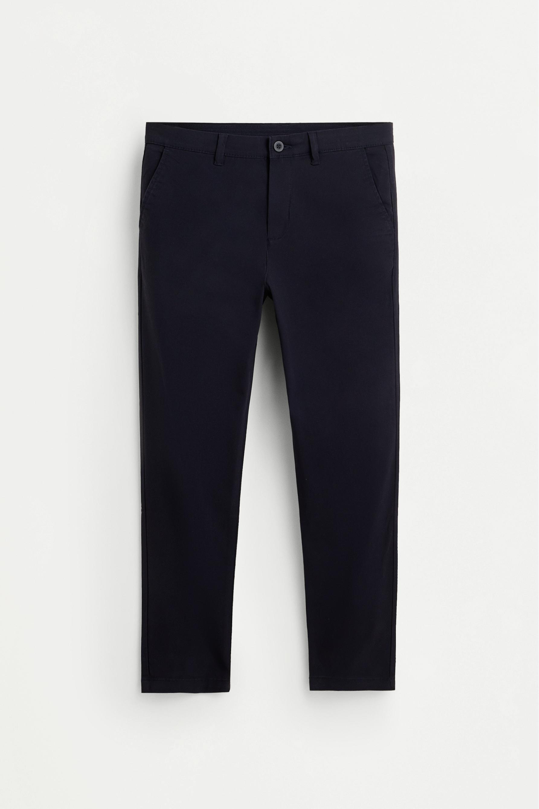 Skinny chino trousers — NAVY