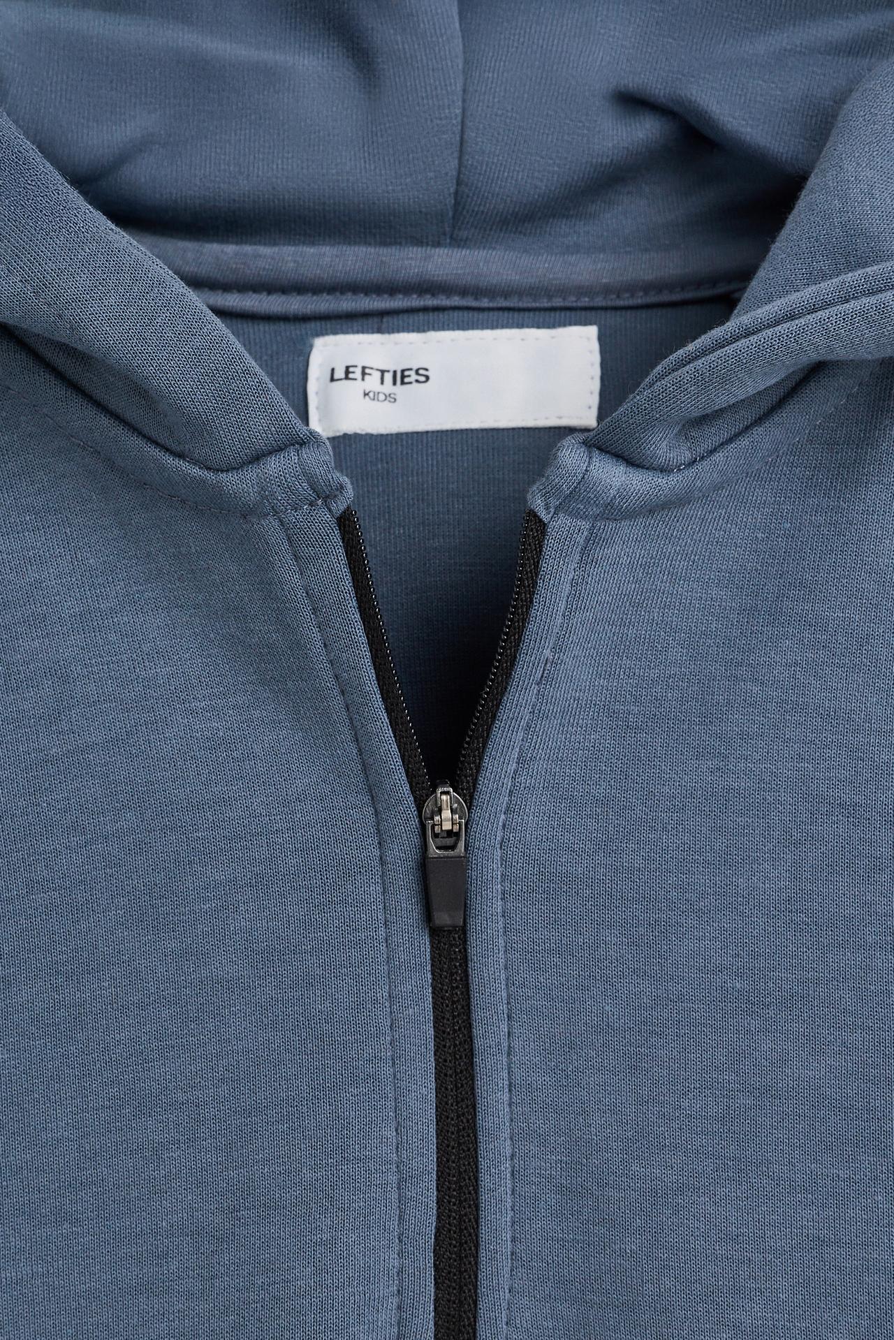 Interlock hoodie — STEEL BLUE