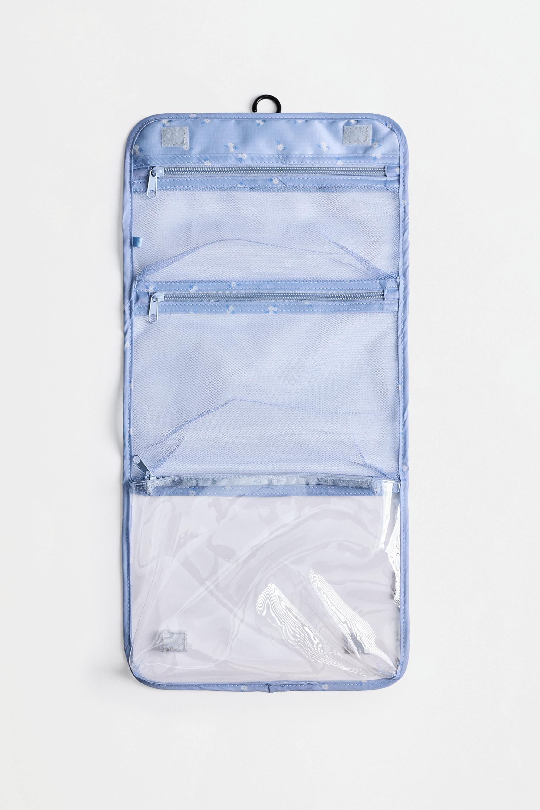 Foldable travel toiletry bag — PASTEL BLUE