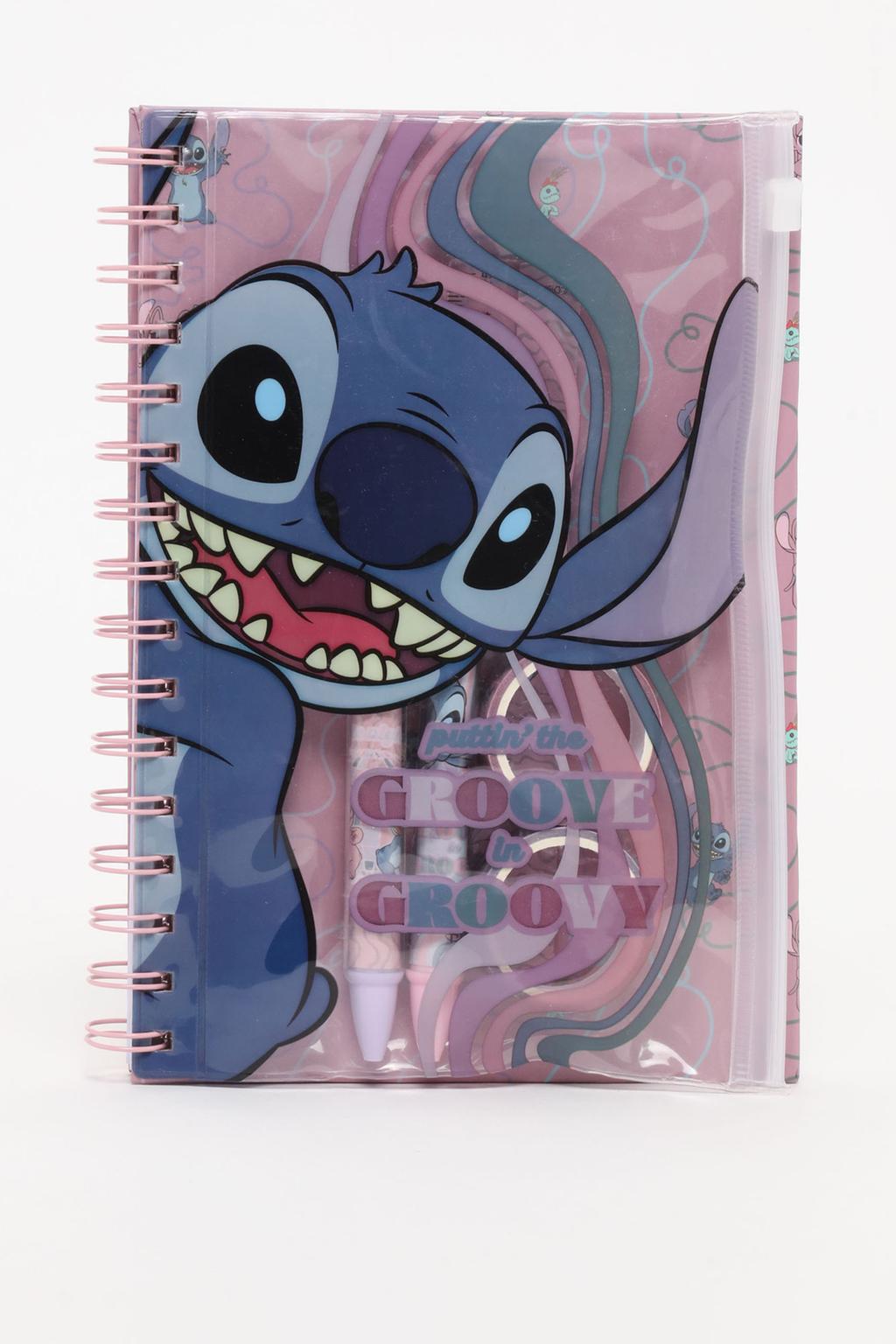 Stitch ©Disney notebook and pencil case set