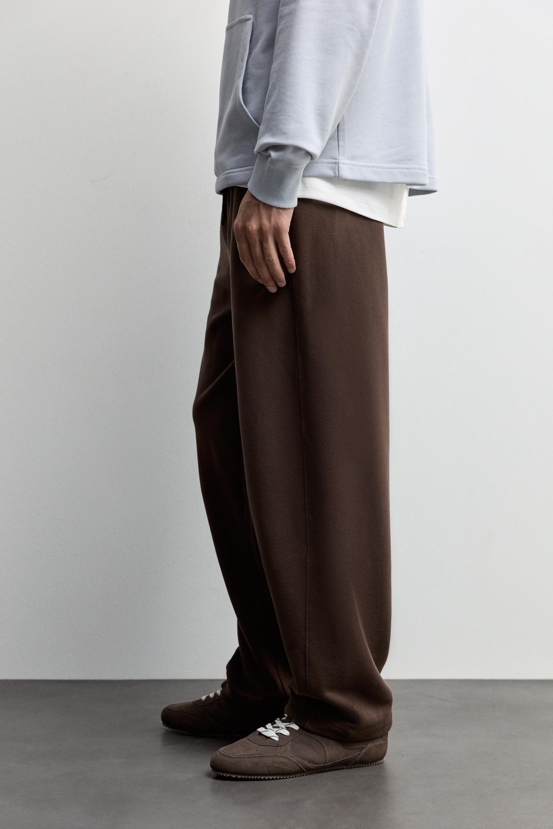Barrel tracksuit trousers — CHOCOLATE