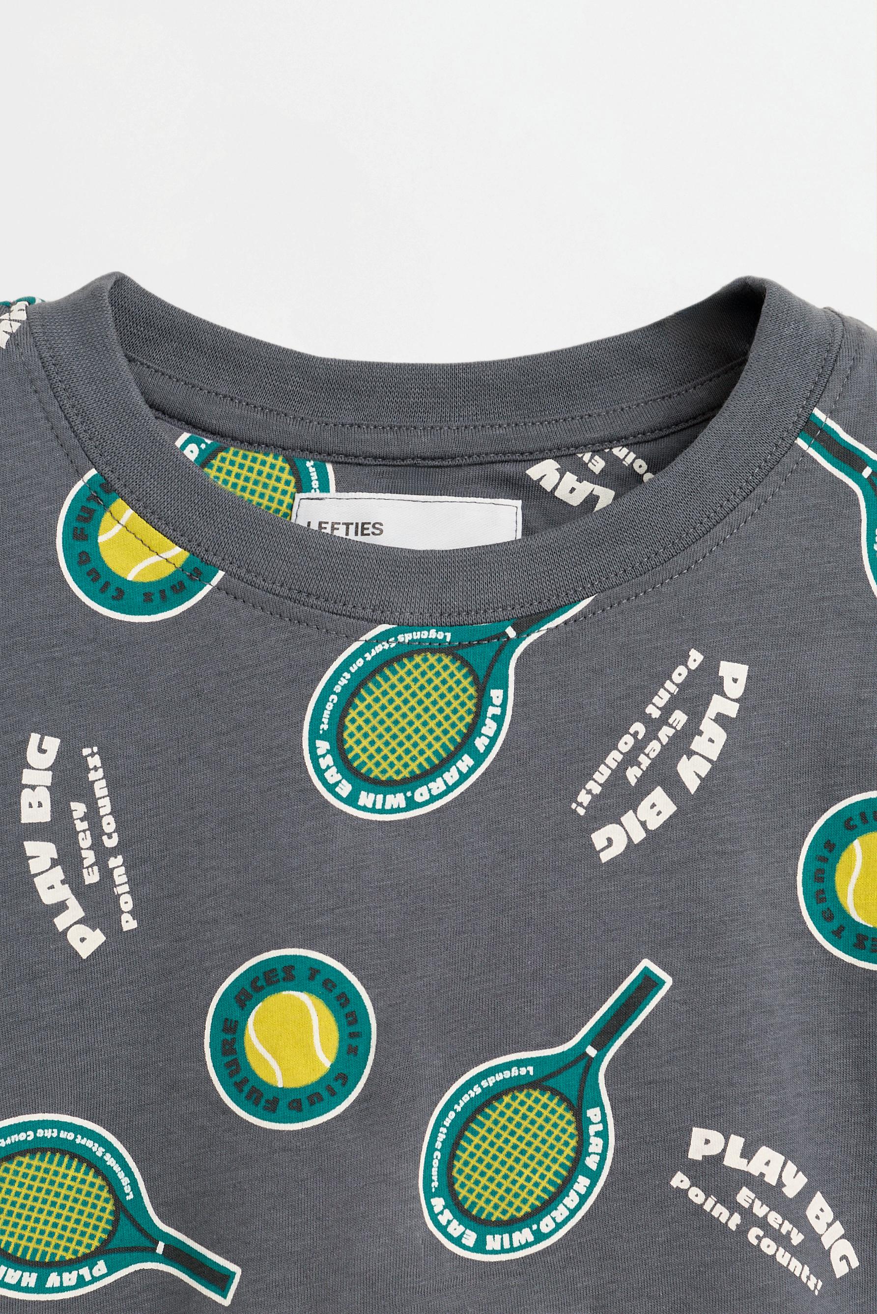 Short printed pyjamas — GREY MARL