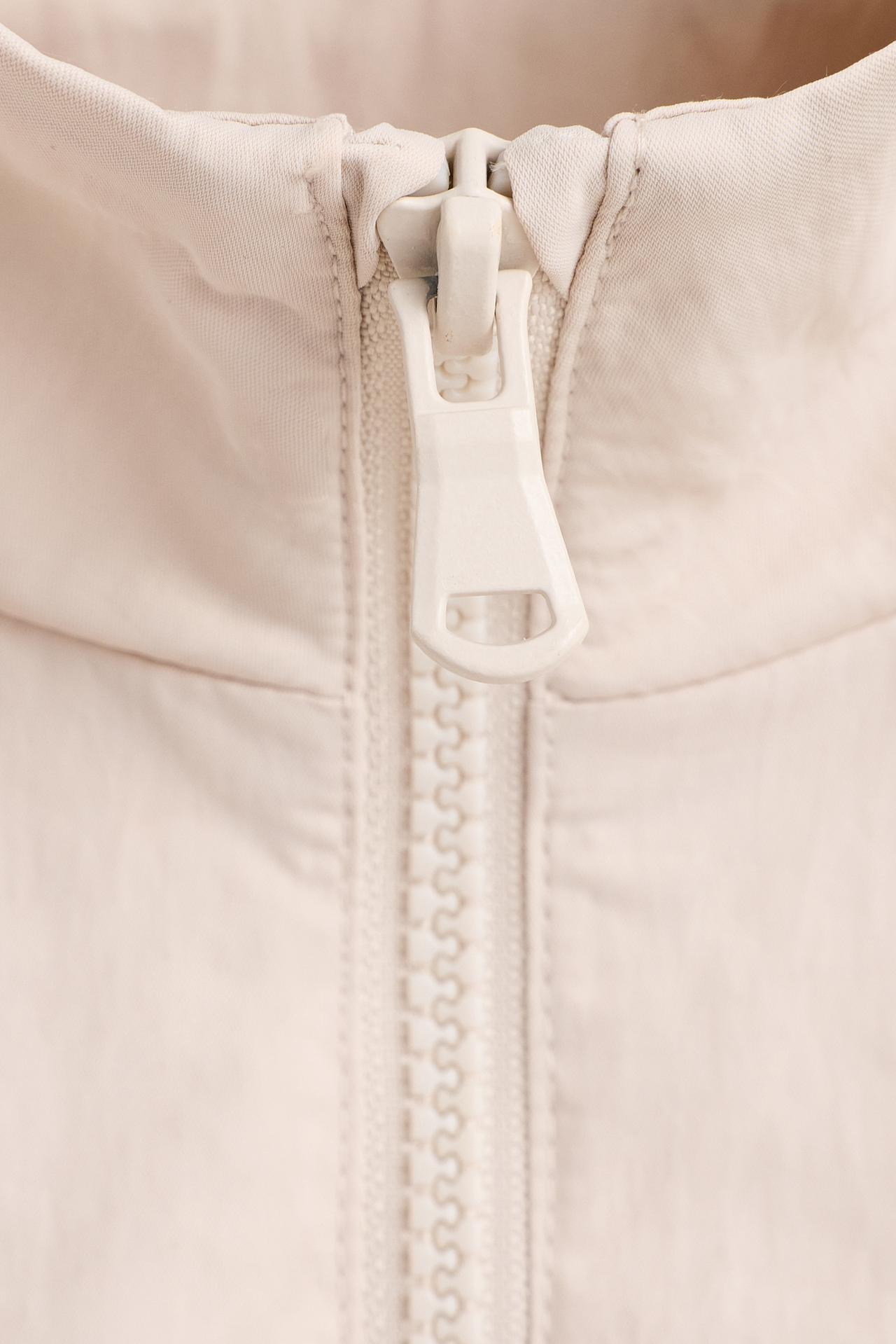 Polyamide jacket with side stripe — MAUVE