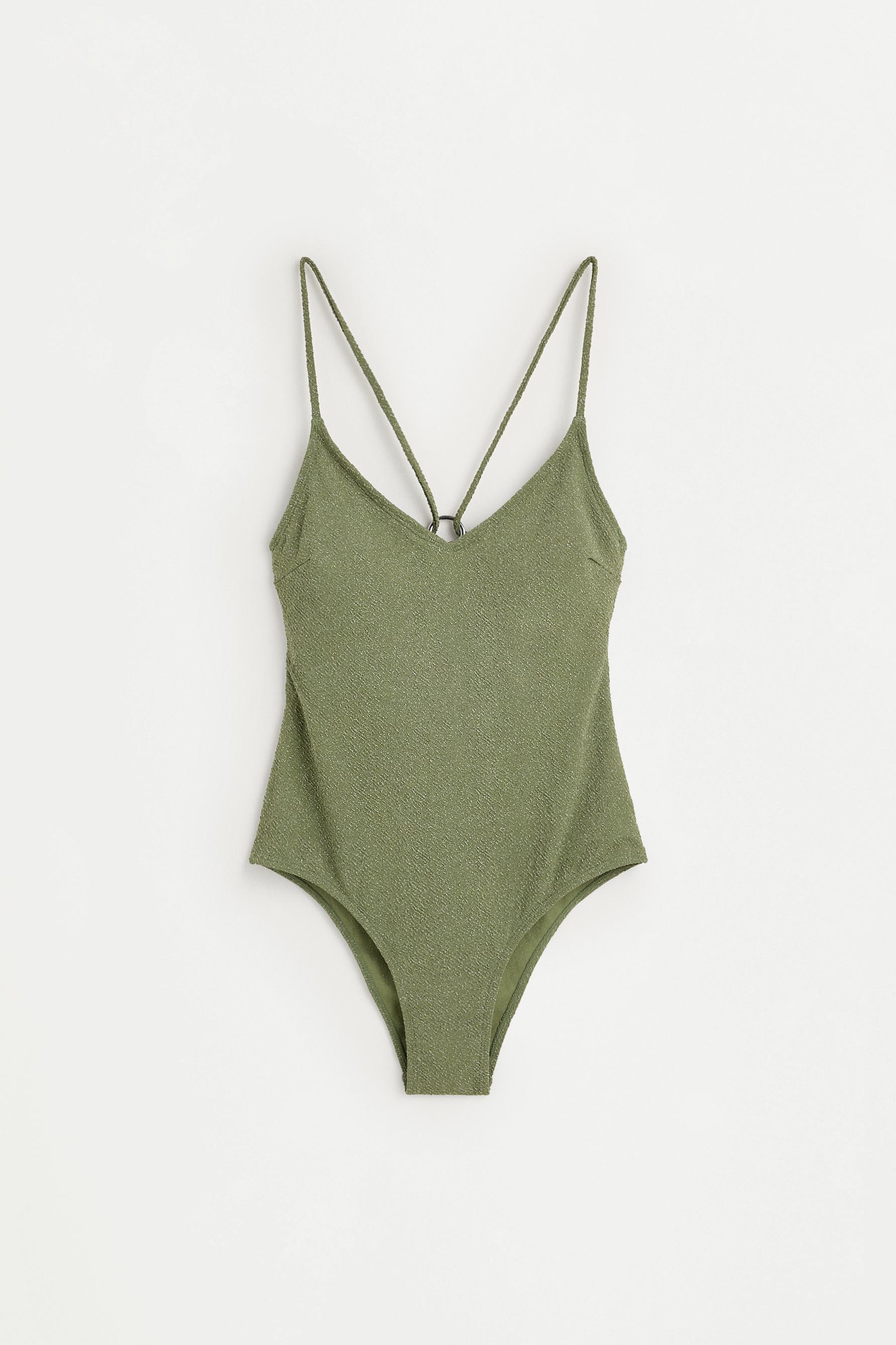 Shimmery swimsuit — MEDIUM GREEN