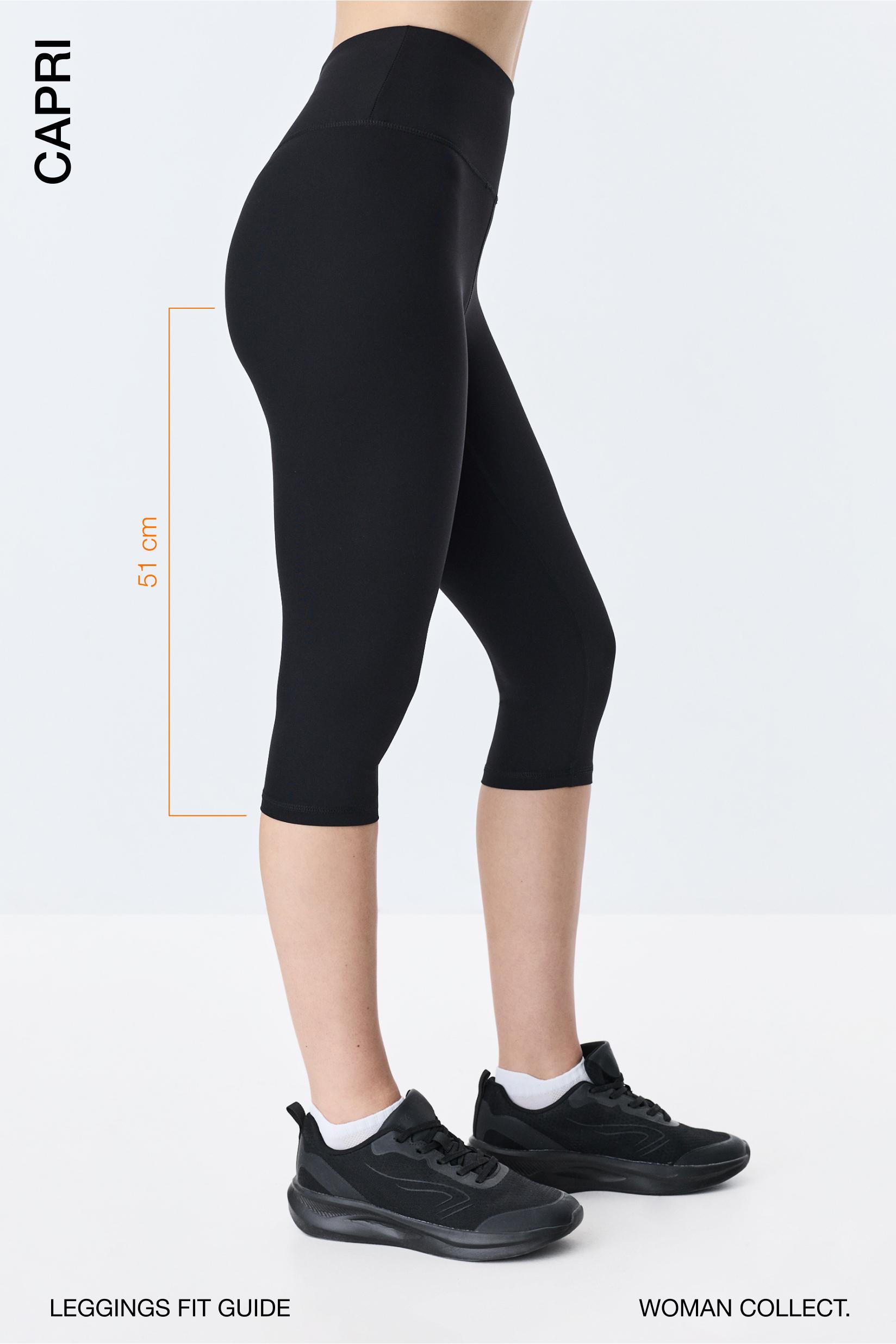 Capri leggings — BLACK