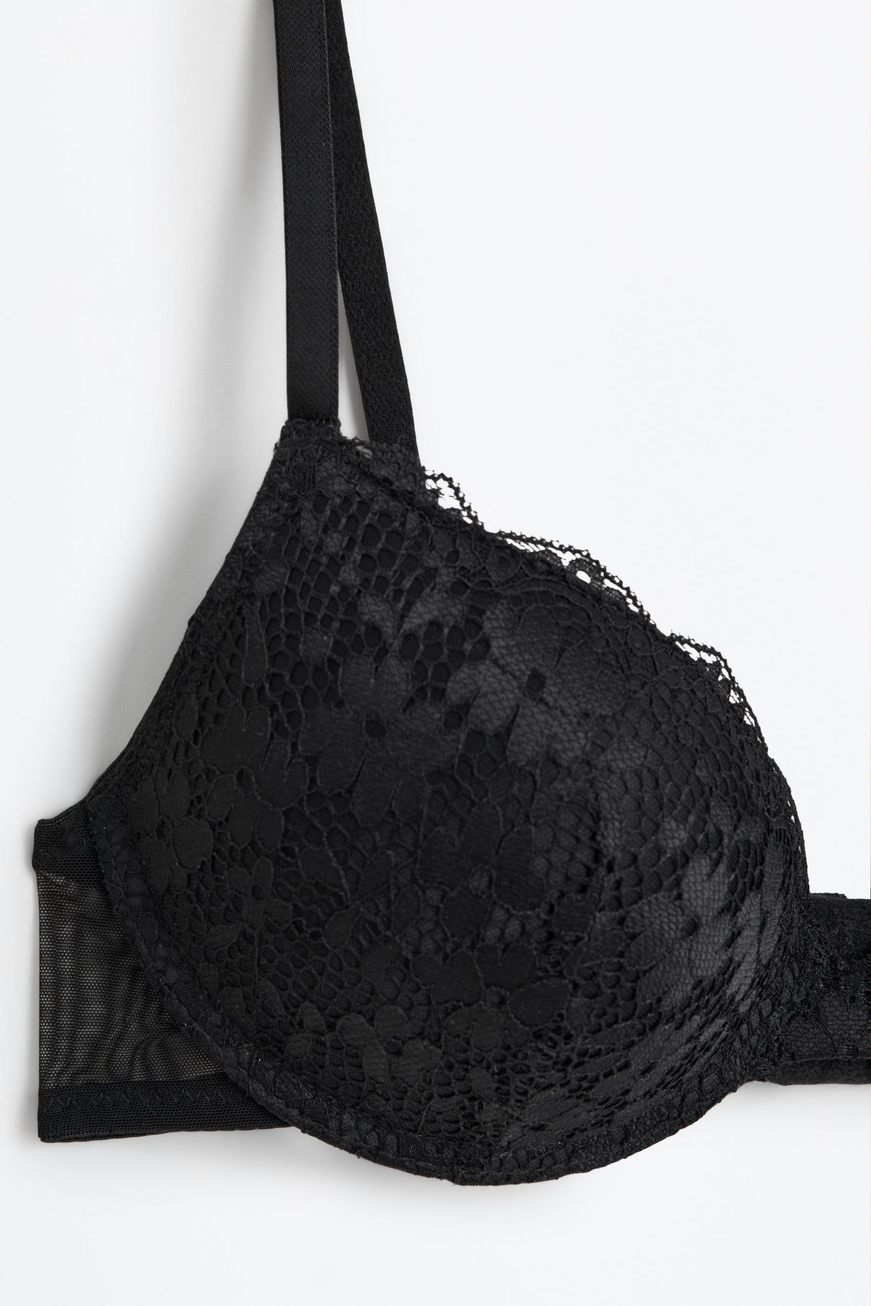 Classic lace bra — BLACK