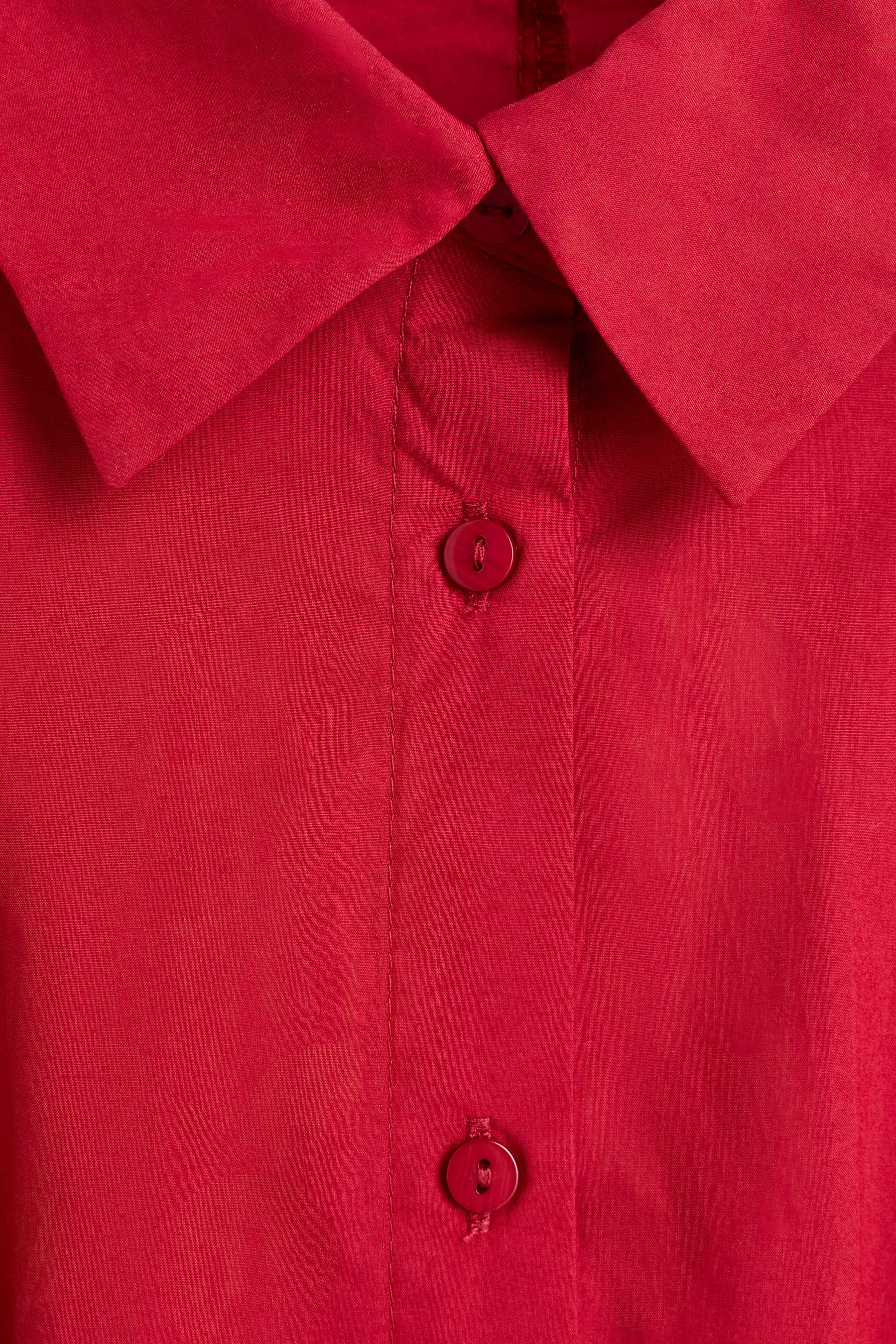 Midi shirt dress — DARK PINK
