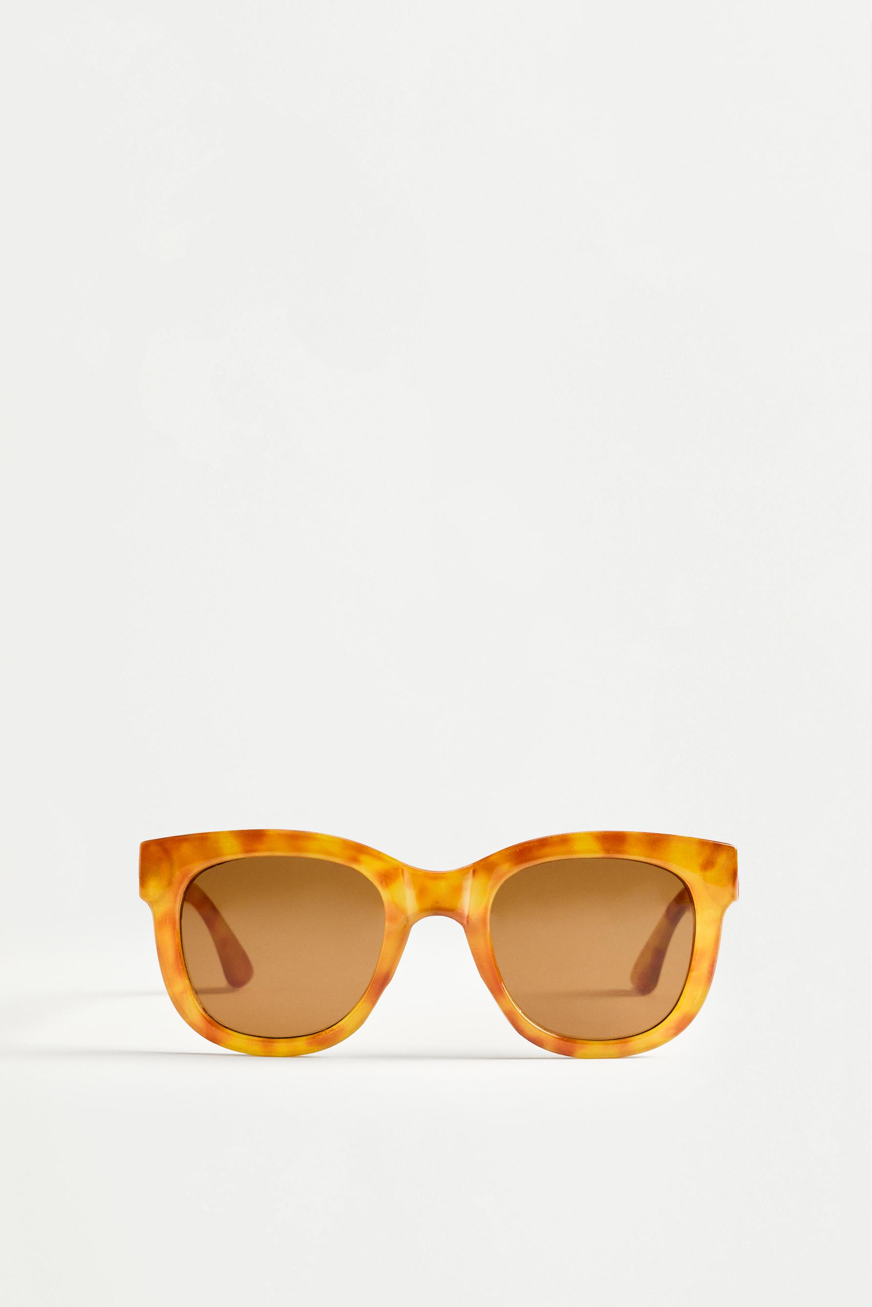 Oversized square sunglasses — PALE BROWN