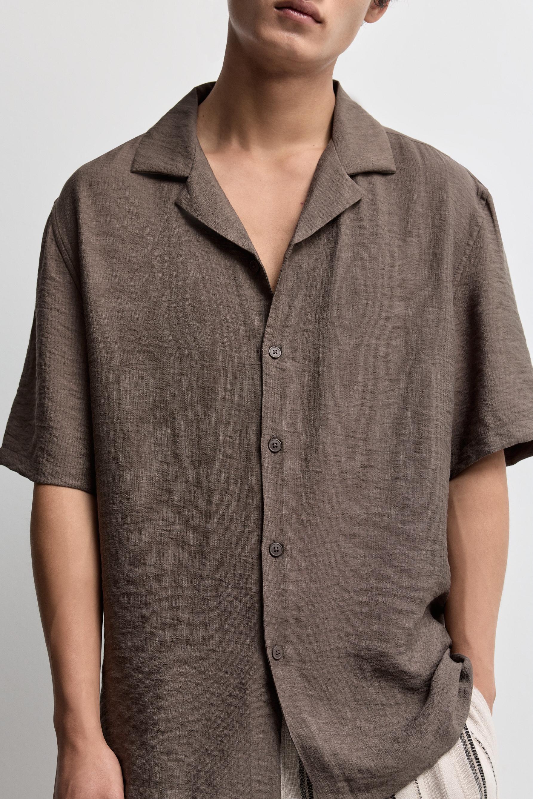 Flowing shirt — BROWN