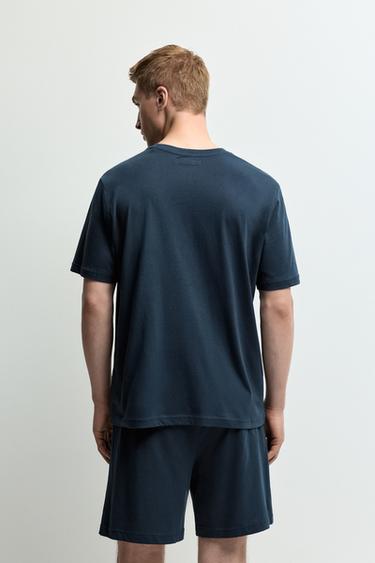 Short slogan pyjamas — OCEAN BLUE 4