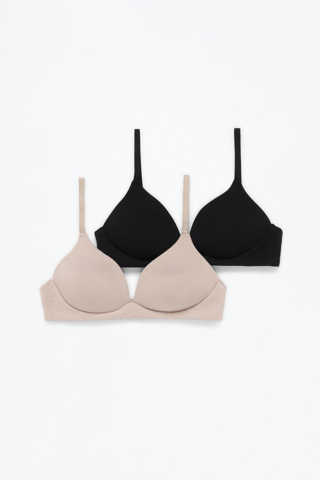 2-pack of classic cotton bras