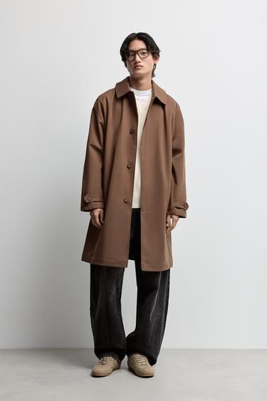 Oversized trench coat — CHOCOLATE 2