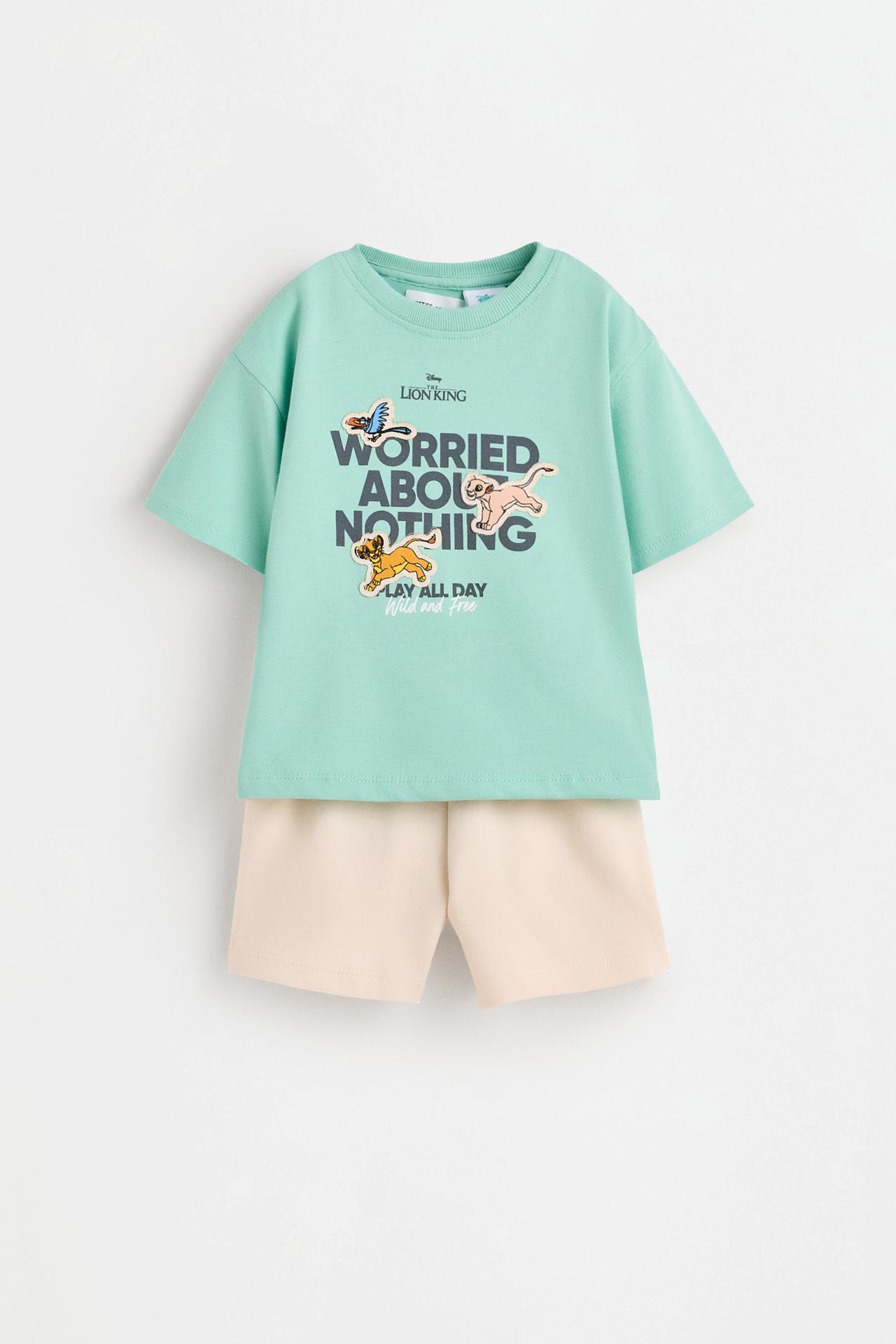 The Lion King ©Disney T-shirt and Bermuda shorts set — GREEN