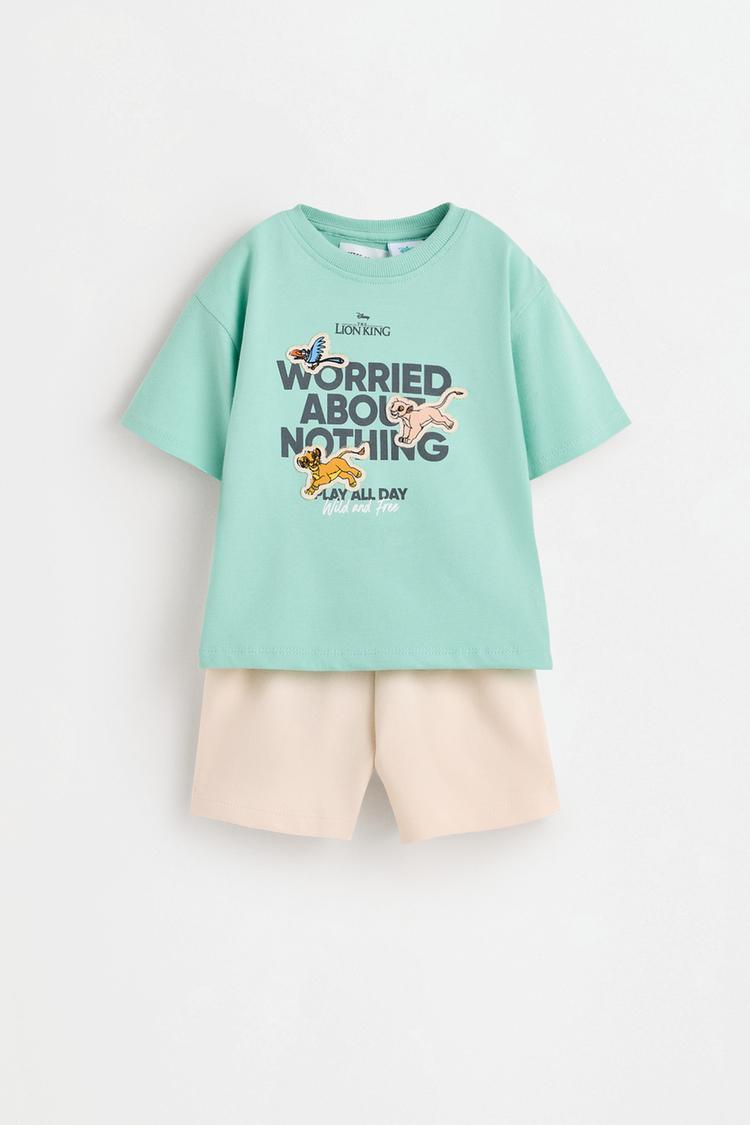 The Lion King ©Disney T-shirt and Bermuda shorts set — GREEN