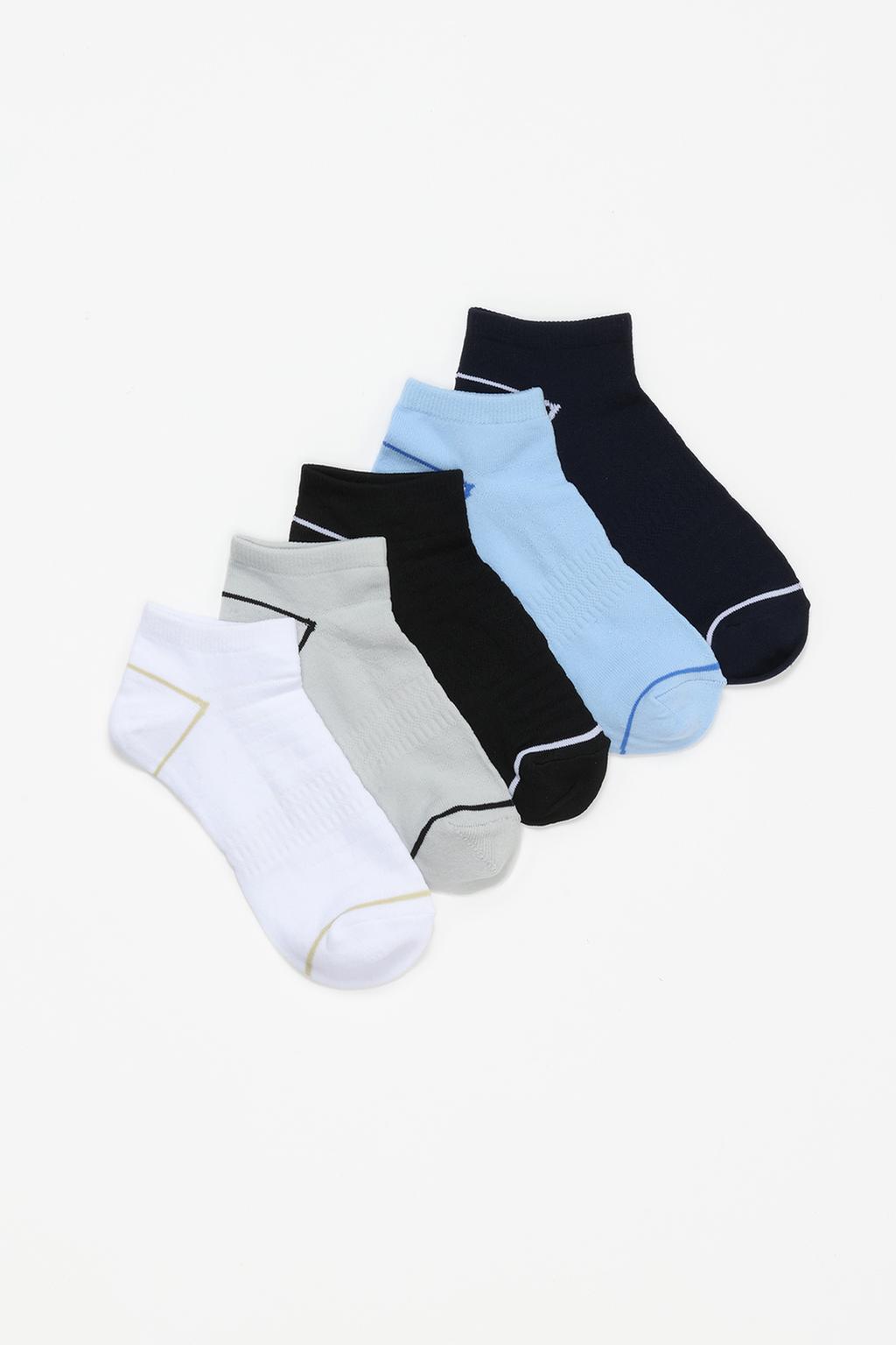 Pack of 5 pairs of sports ankle socks