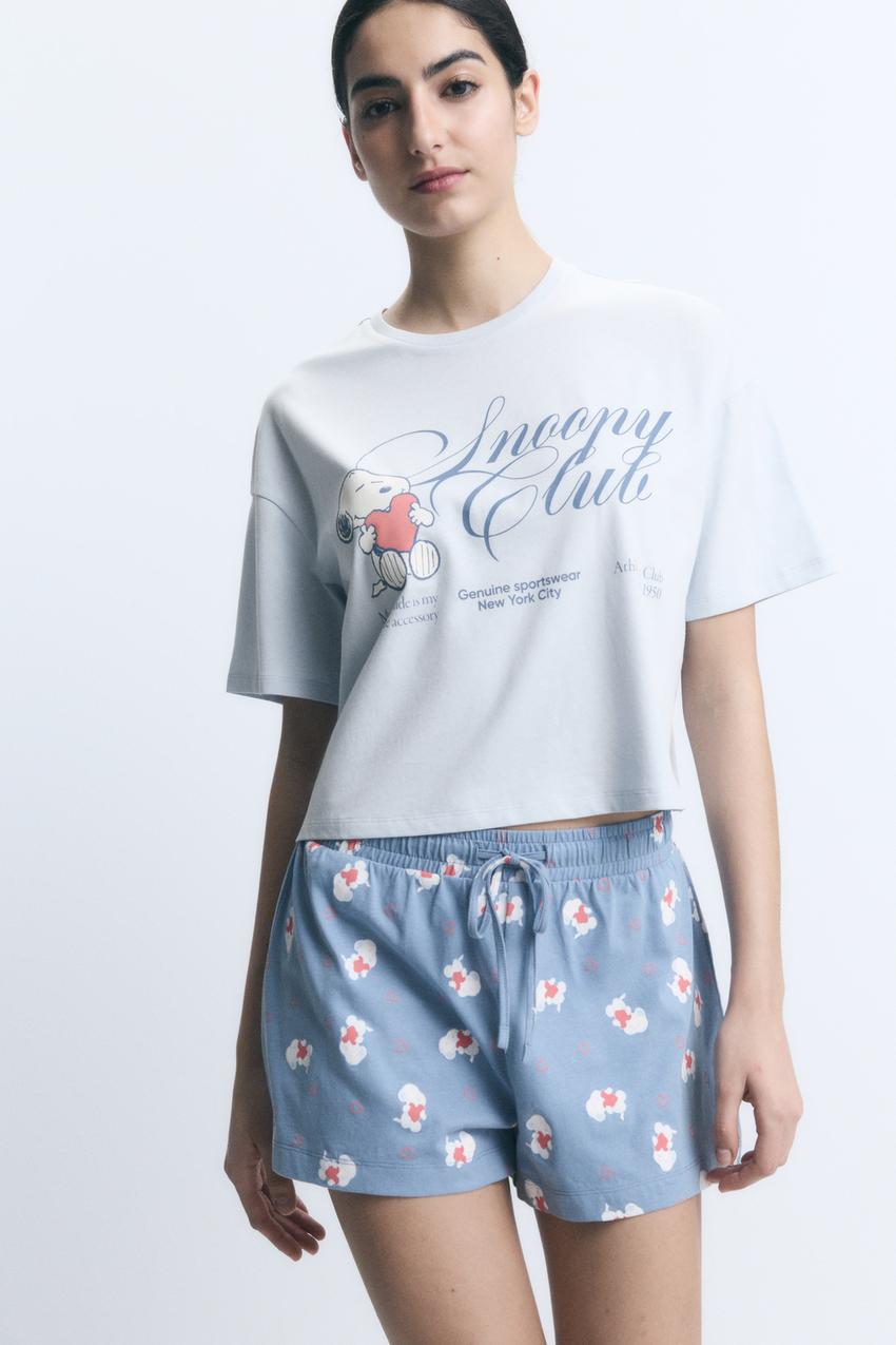 Pijama corto Snoopy Peanuts™ Camisas Blusas ROPA Mujer