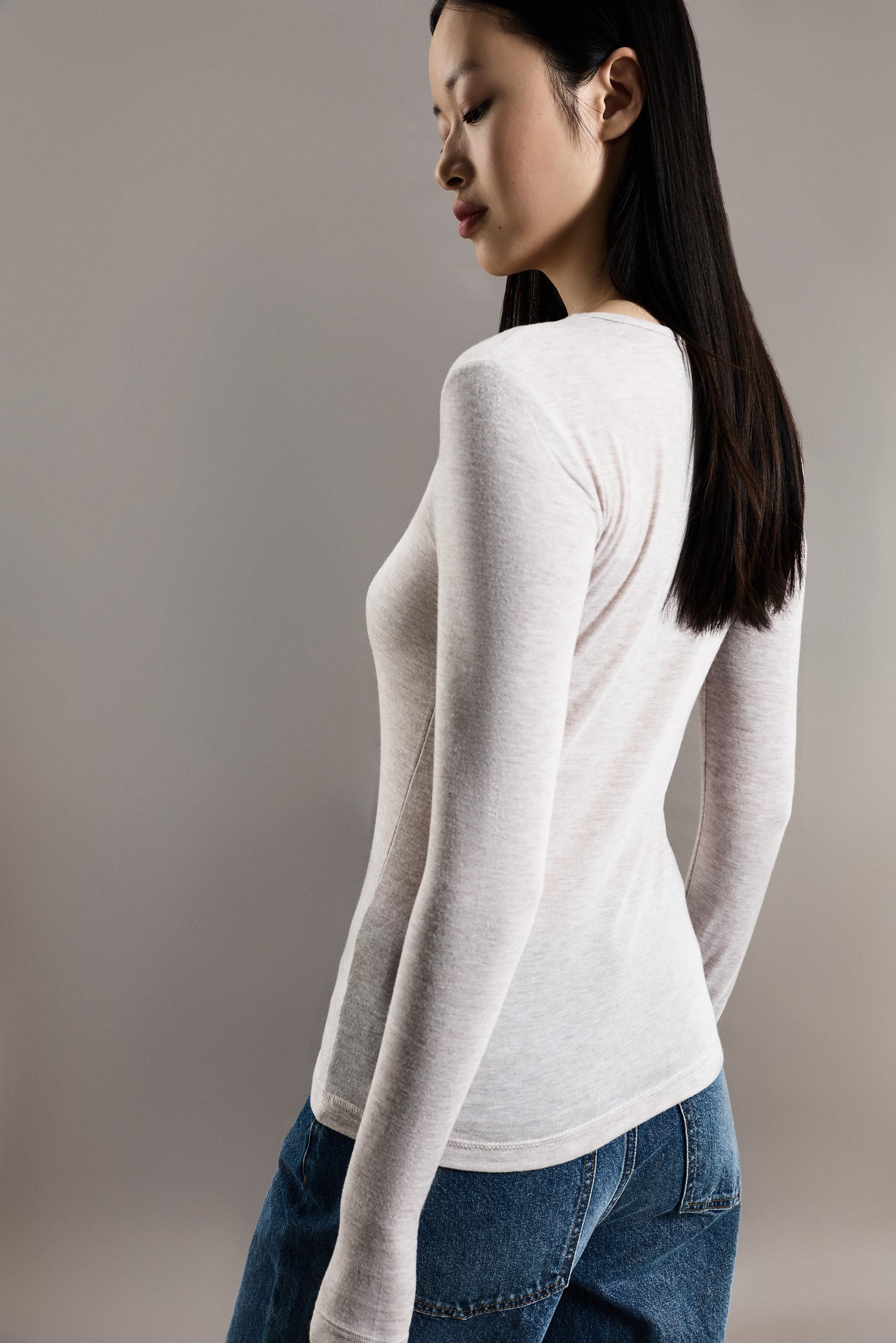 LIGHT WEIGHT Thermal T-shirt (-4ºC to 9ºC) — ECRU