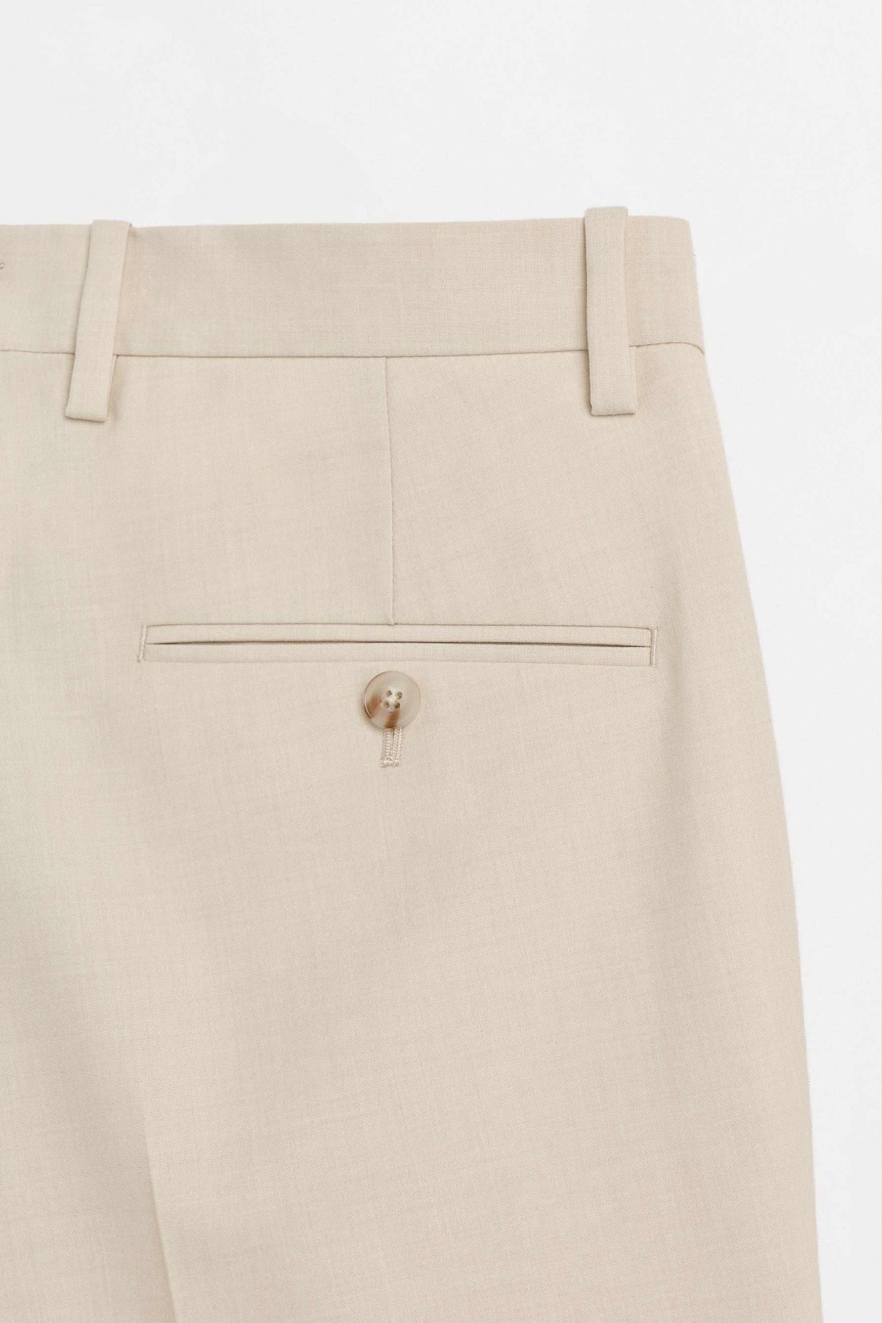 Slim fit suit trousers — OFF WHITE