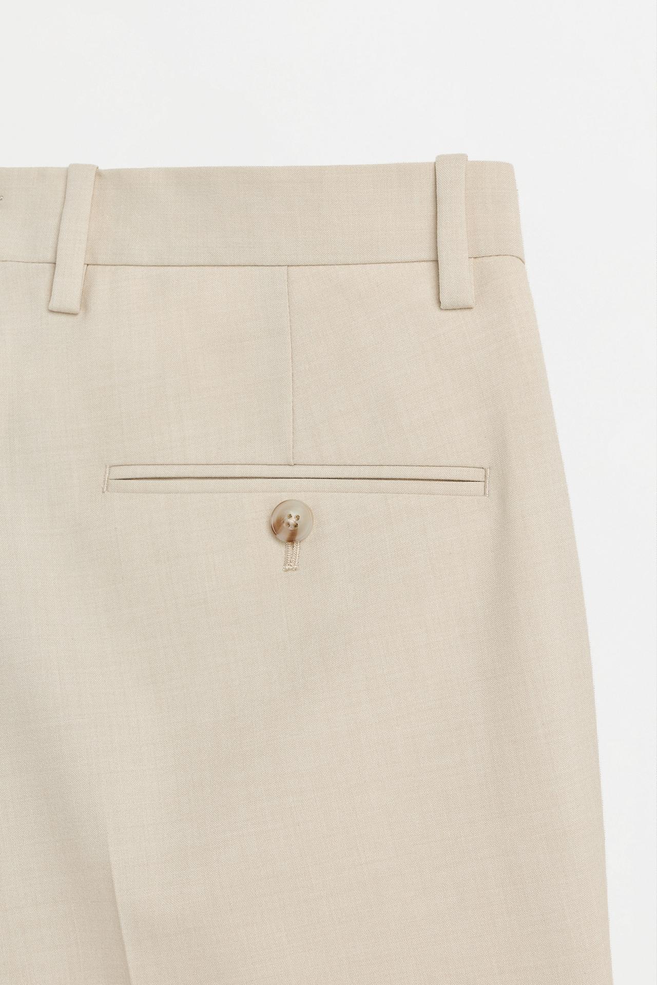 Slim fit suit trousers — OFF WHITE