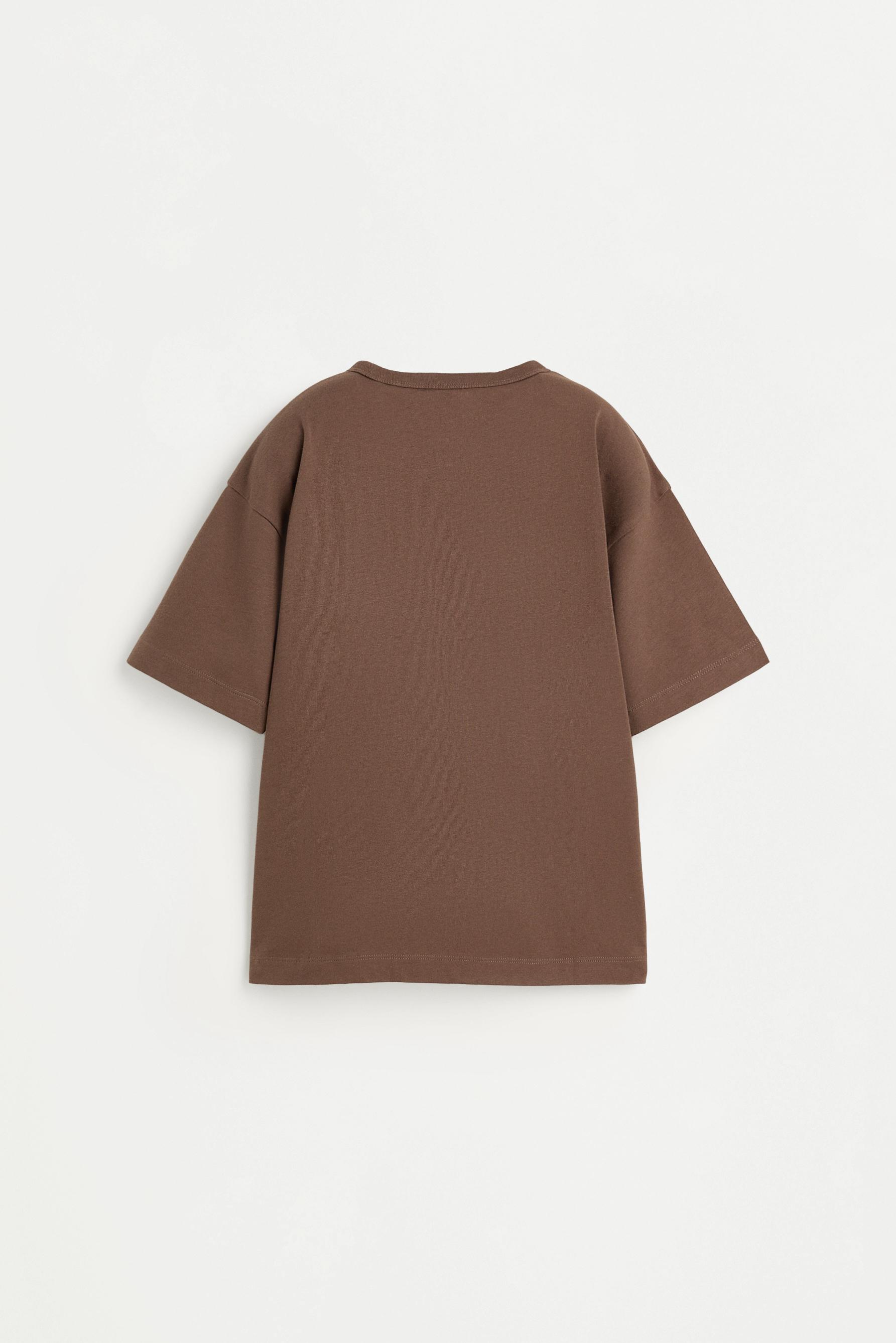 Printed T-shirt — CHOCOLATE
