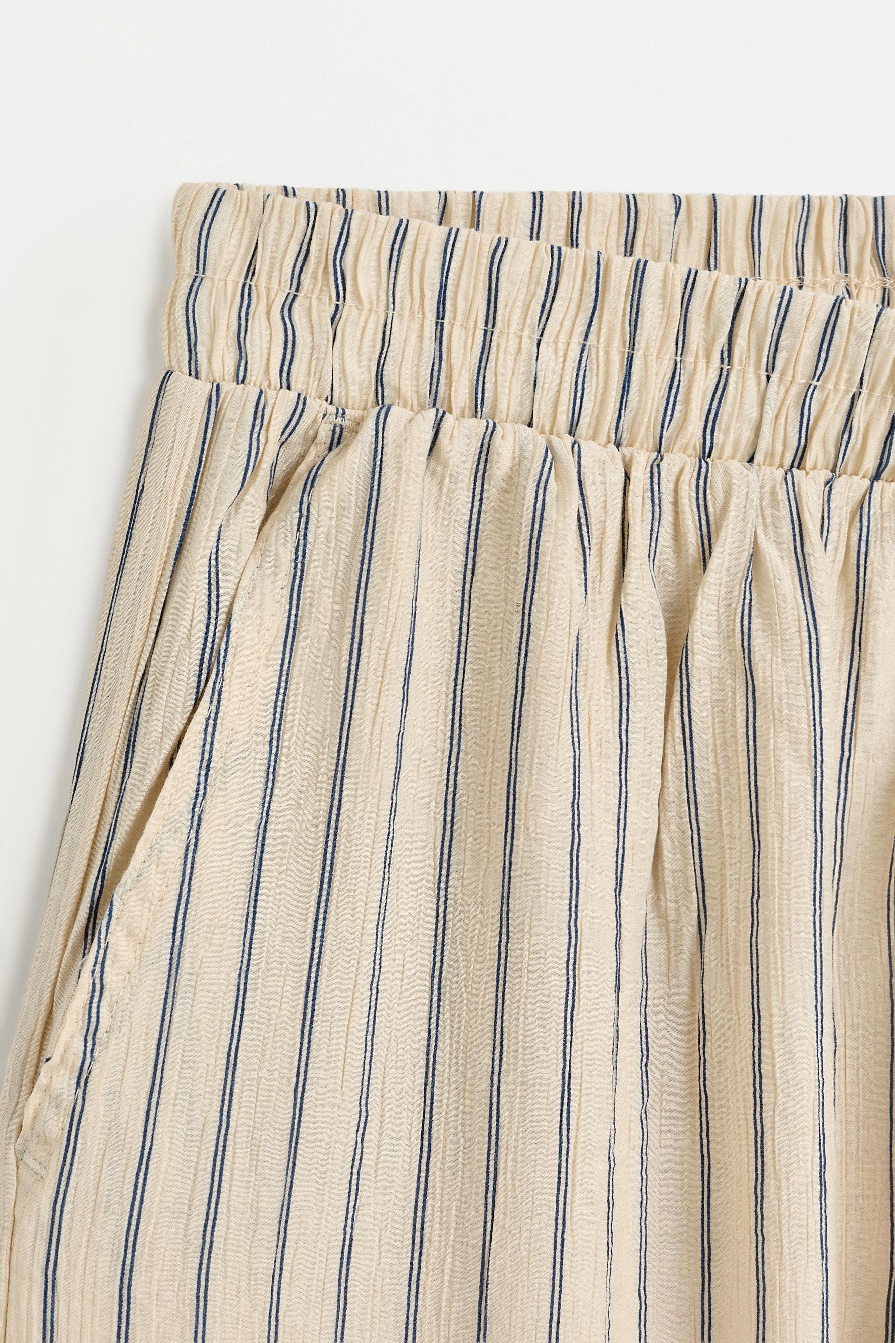 Textured culottes — STRIPED