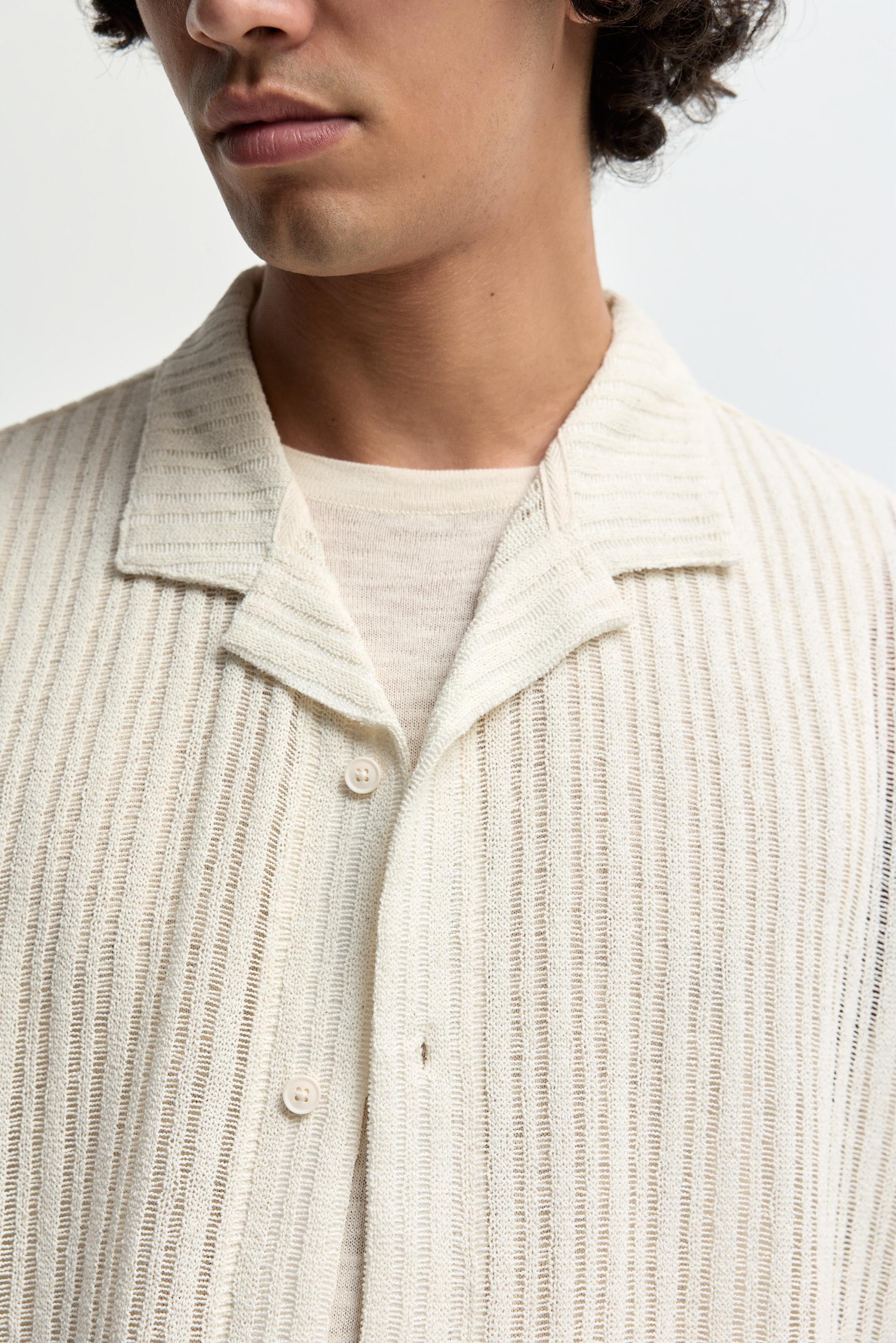 Openwork resort shirt — BUTTER