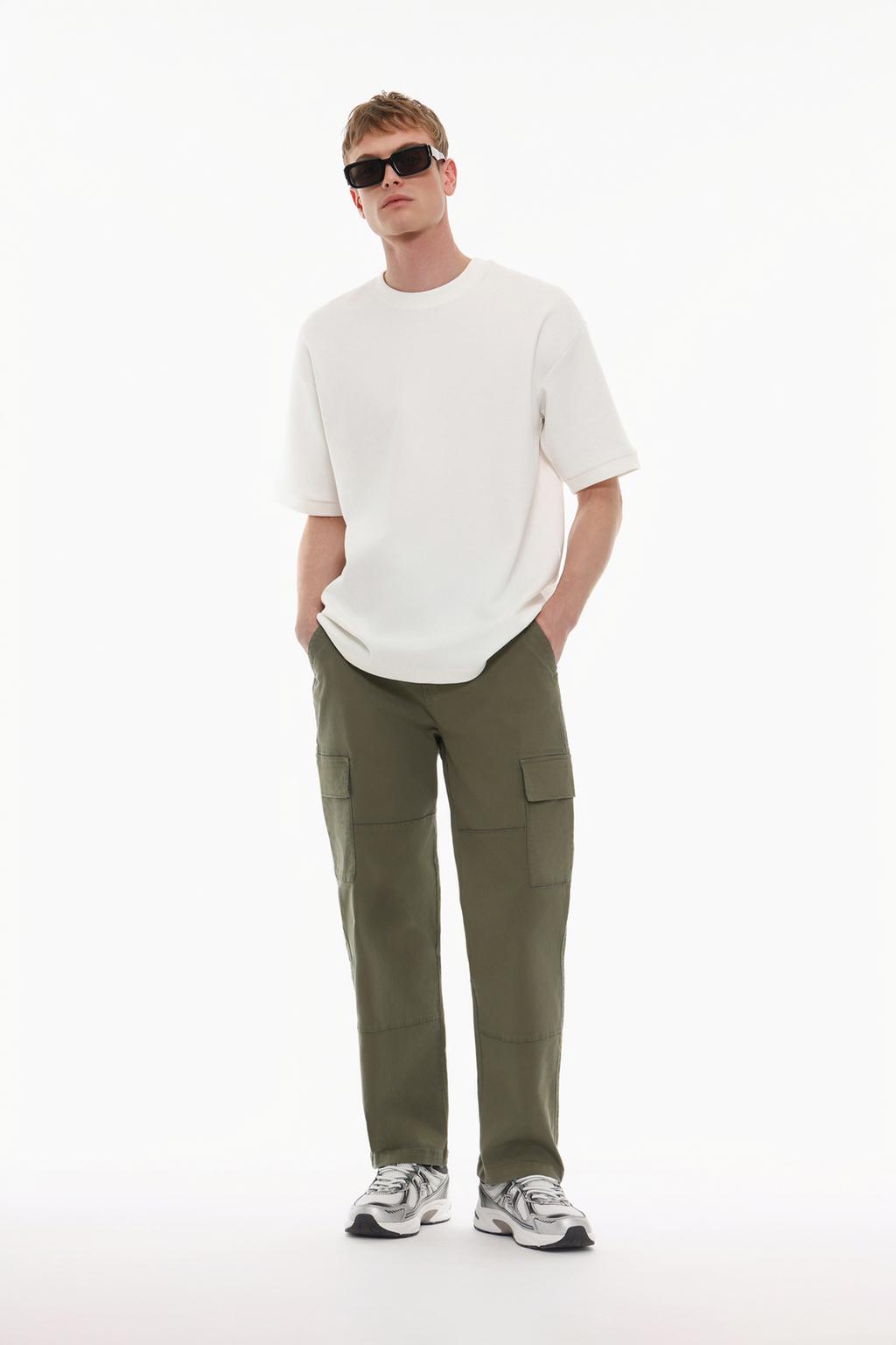 Pantaloni cargo relaxed semijogger