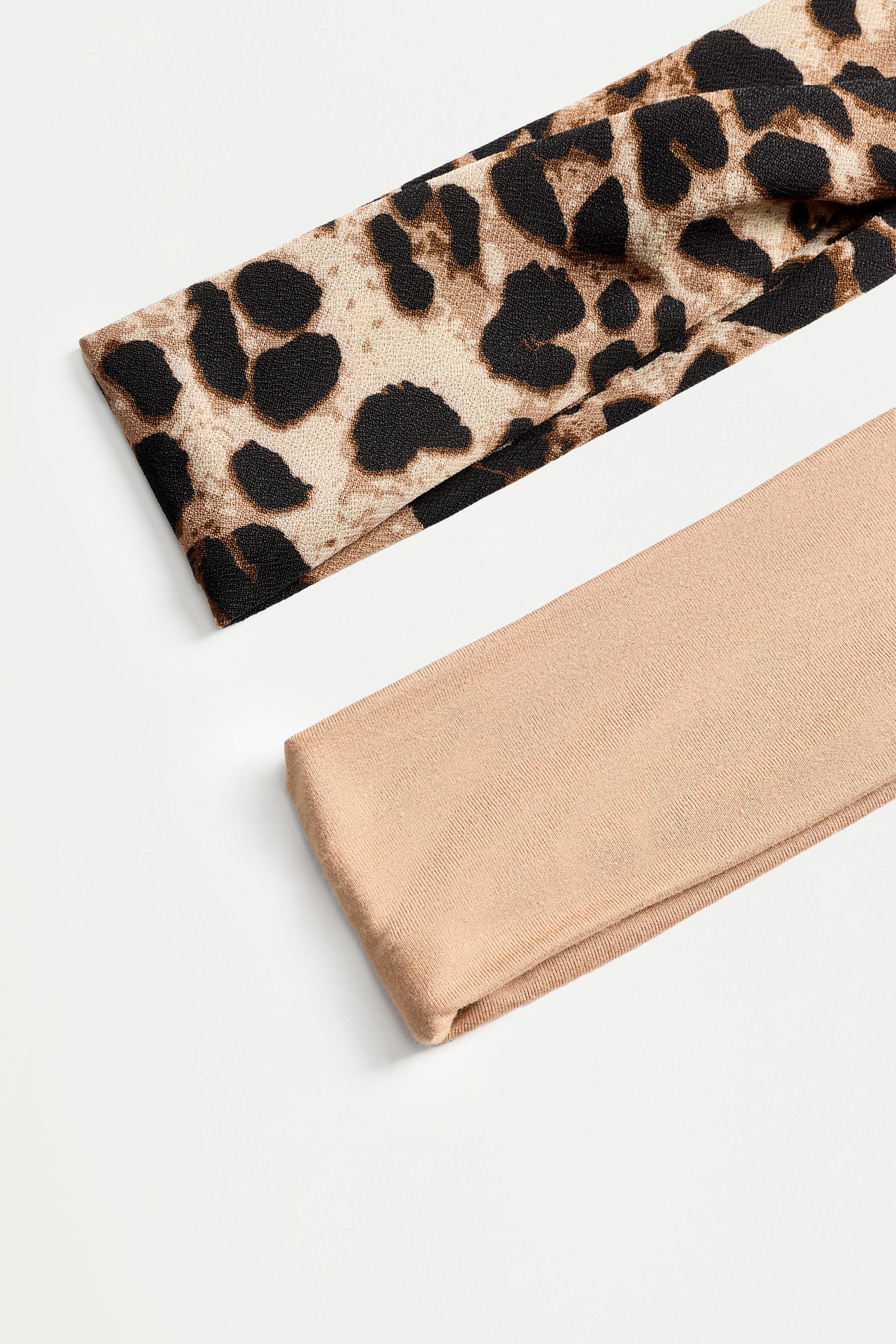 Elastic Bandanas (2-Pack) — LEOPARD PRINT
