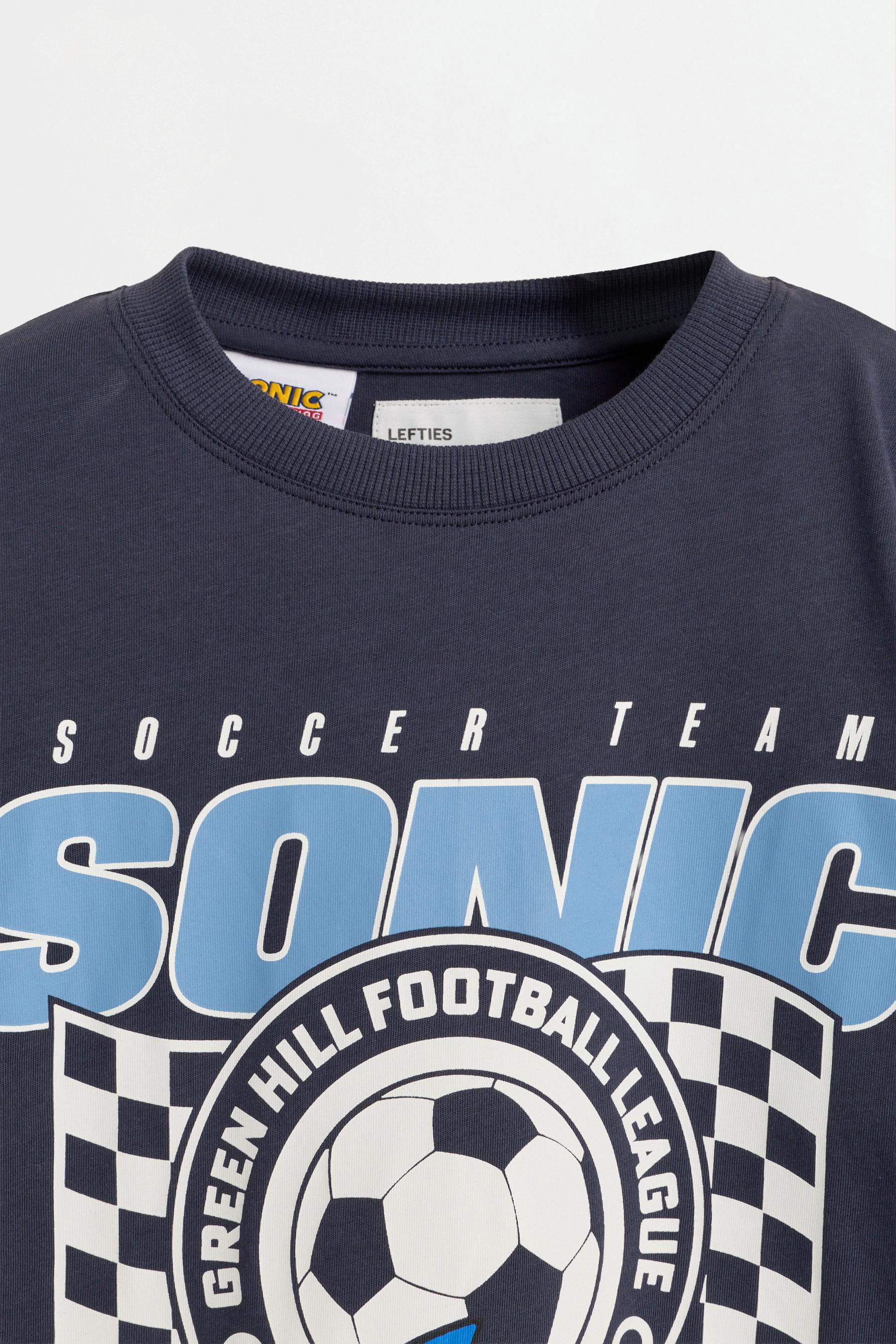 SONIC™ | SEGA layered sleeve T-shirt — NAVY