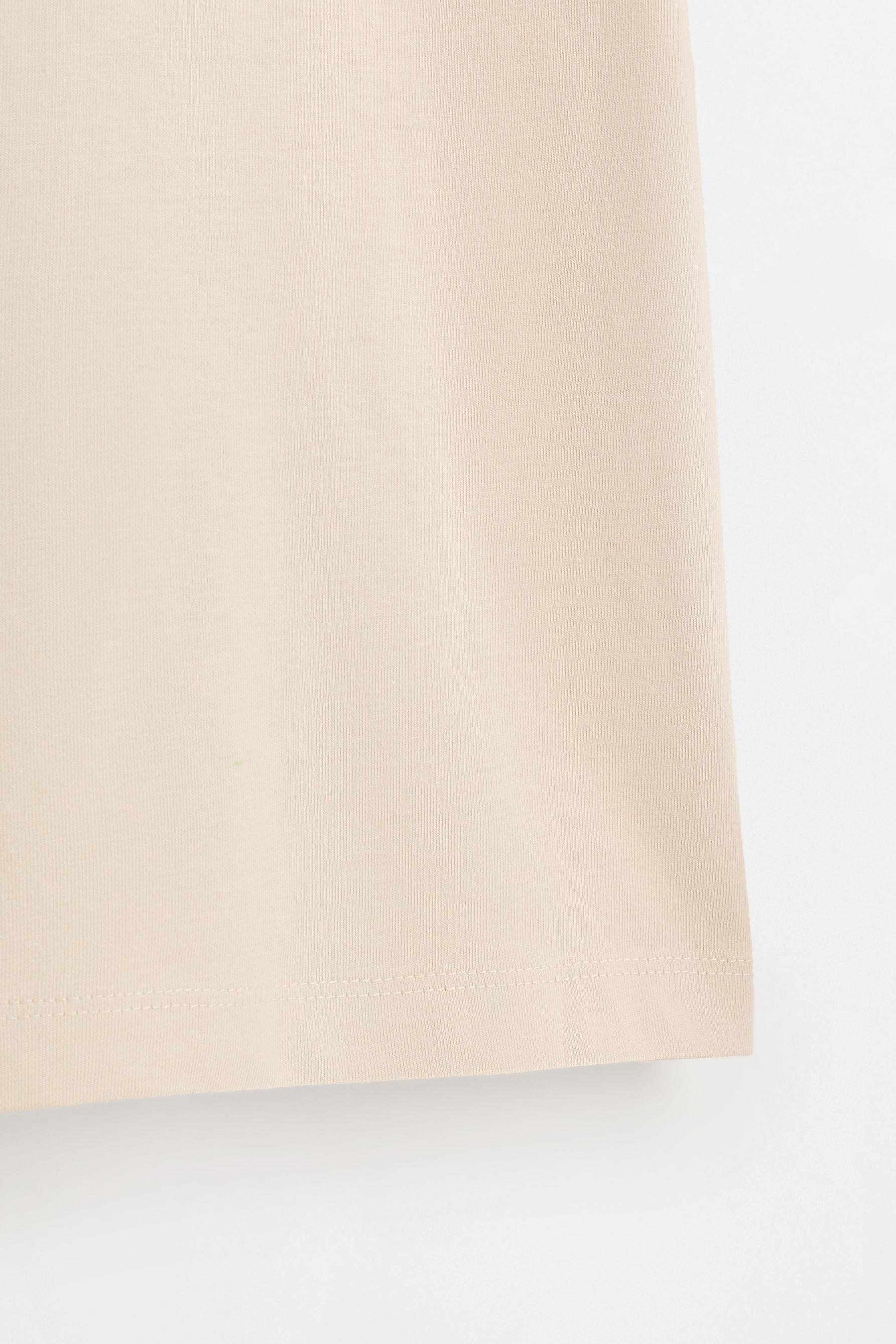 Raised print T-shirt — PALE SAND